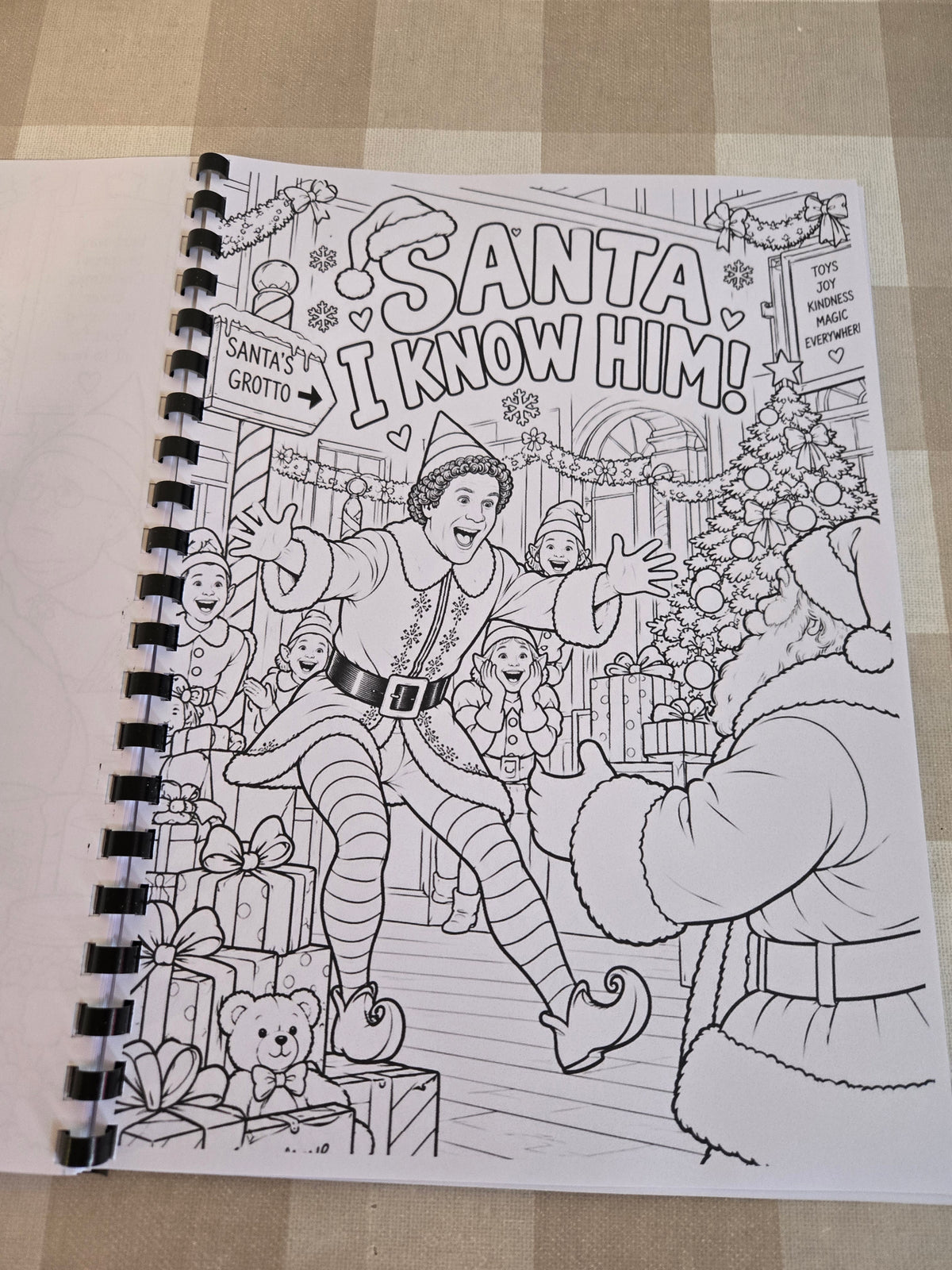 Elf Colouring Book | Christmas Movie Inspired Adult Colouring Book