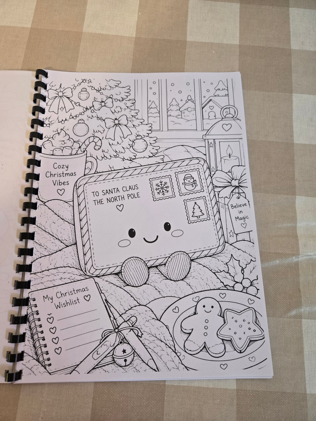 Kawaii Christmas Colouring Book | Cute Festive Kids & Adults Colouring Book