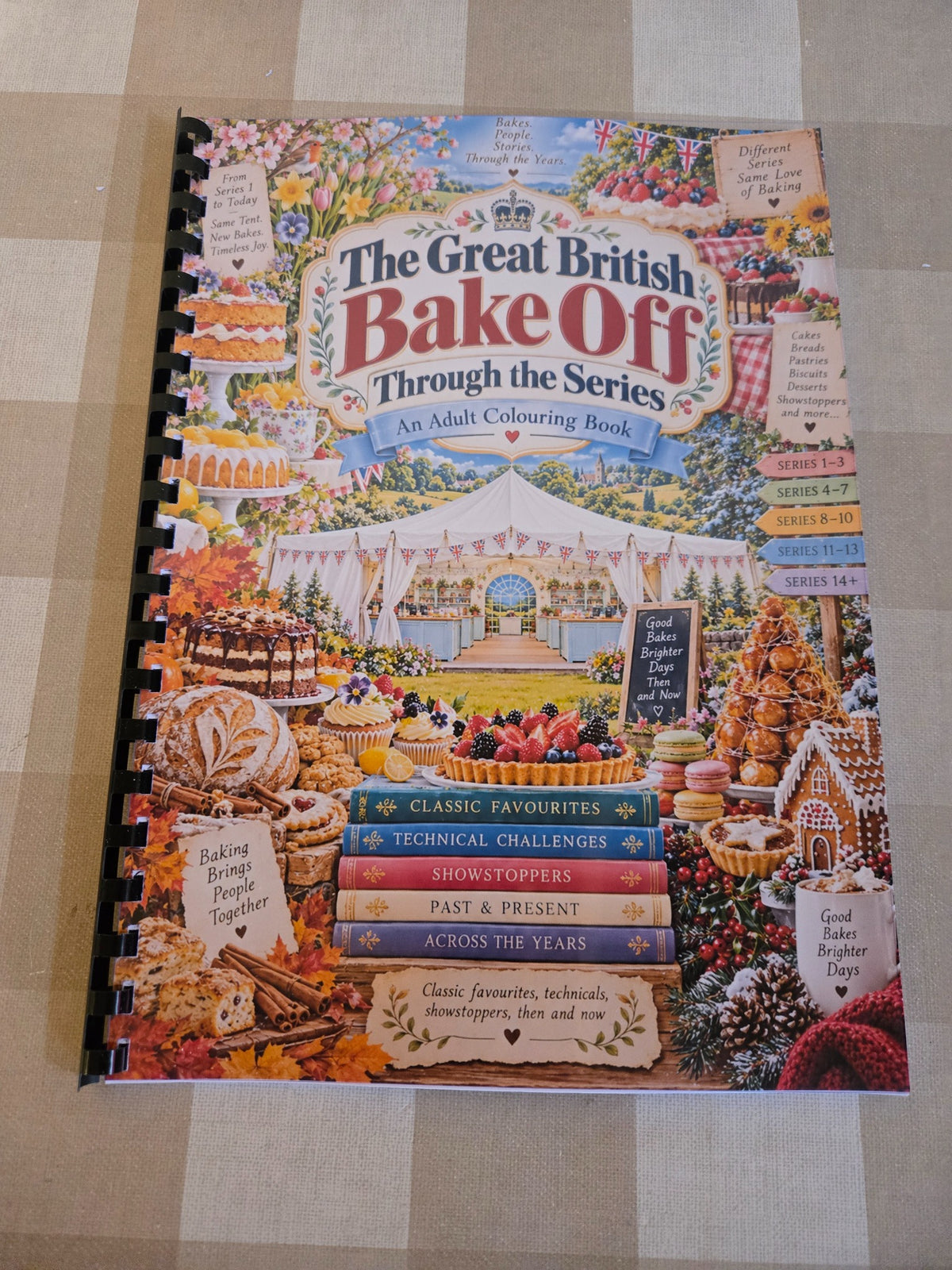 Great British Bake Off colouring book cover