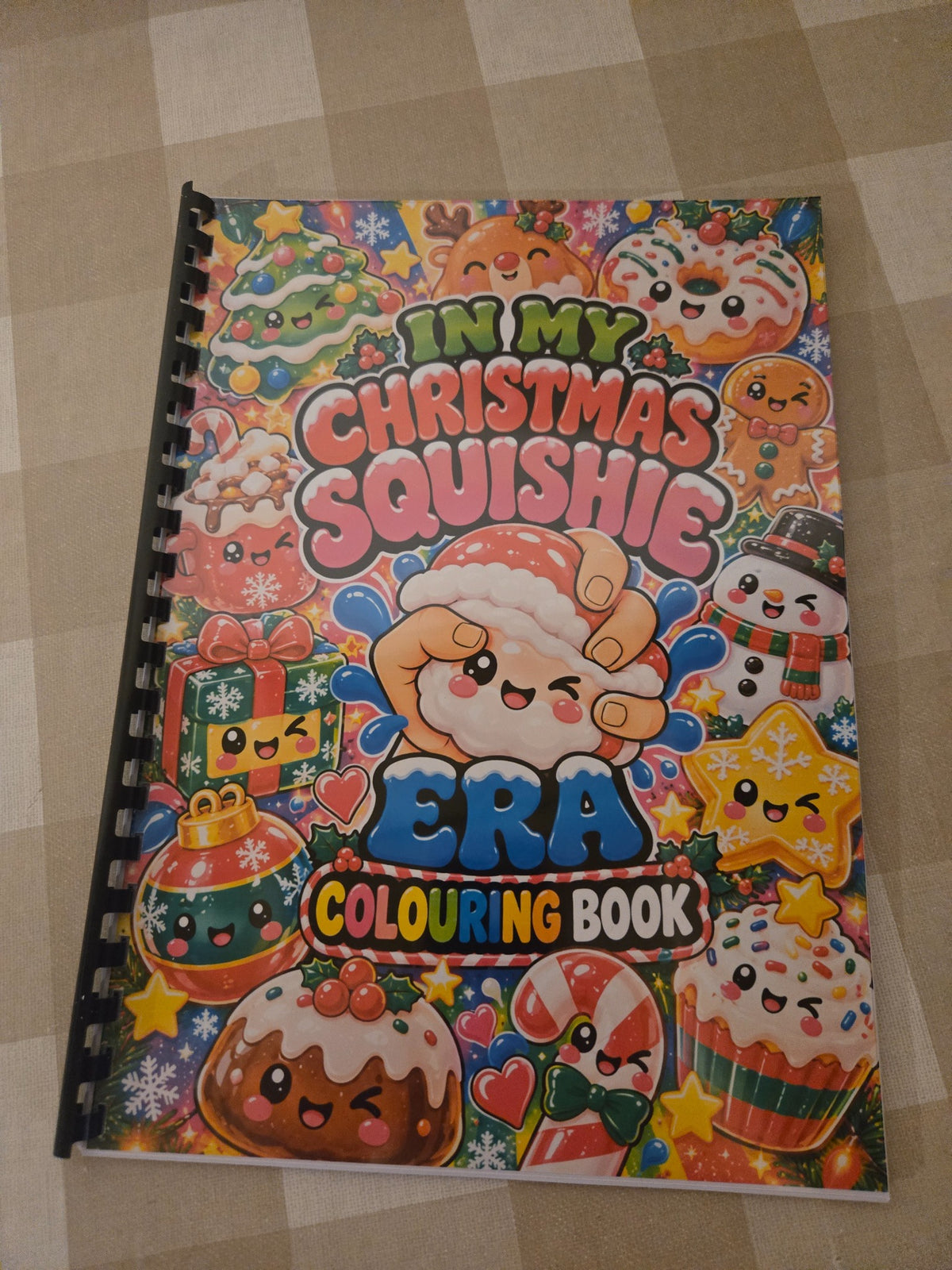 In My Christmas Squishie Era colouring book cover