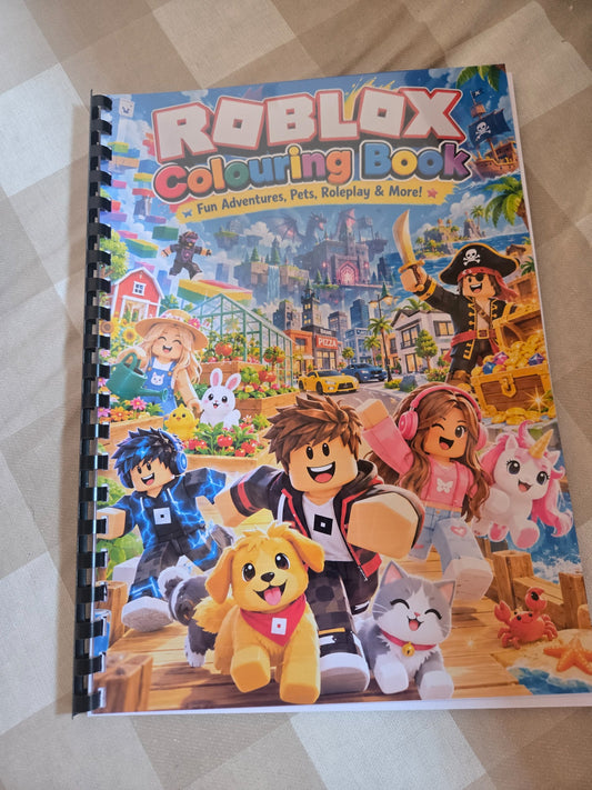 New Roblox colouring book cover