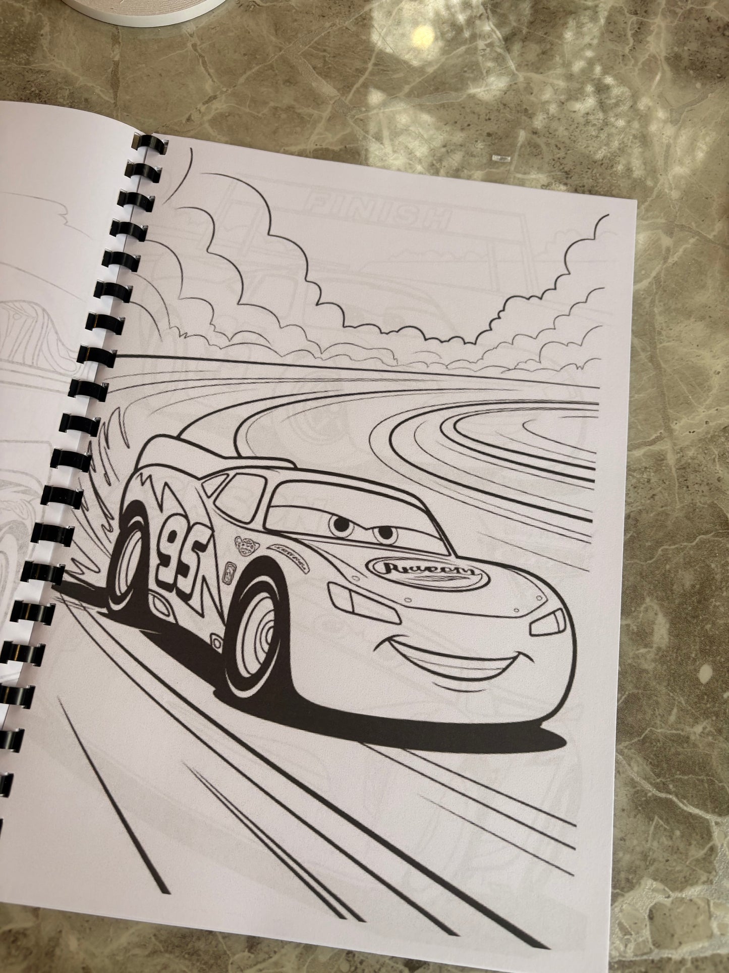 Cars Inspired Colouring Book 🚗