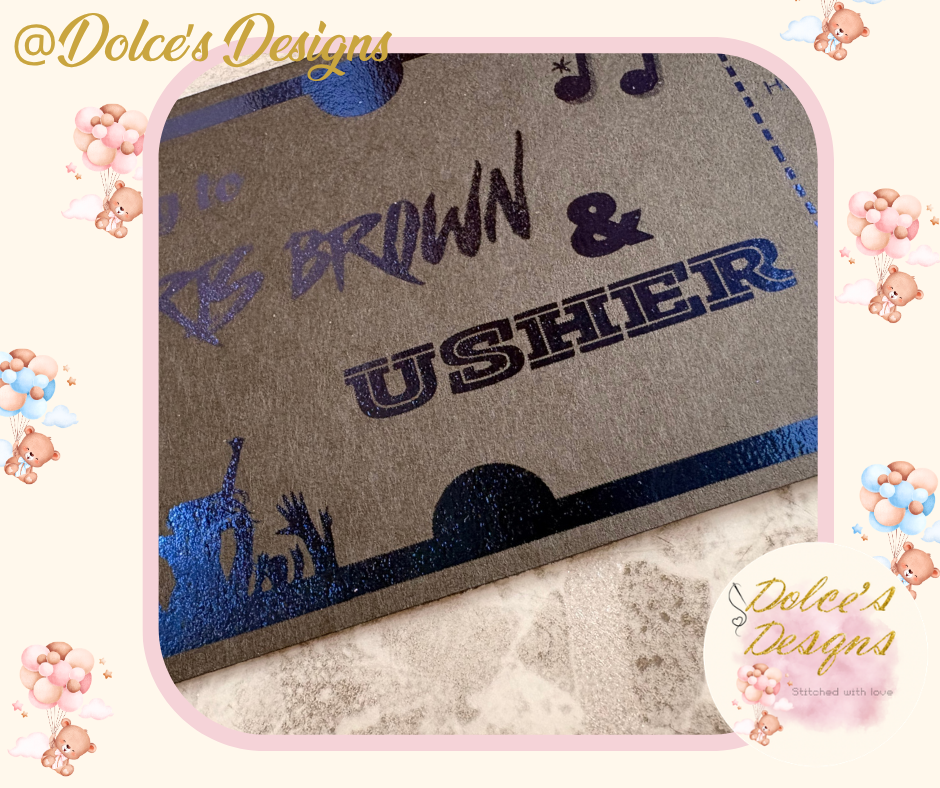 Personalised Concert Ticket Keepsake | Custom Foil Ticket with Envelope | Music Gift Idea | Surprise Reveal Gift UK