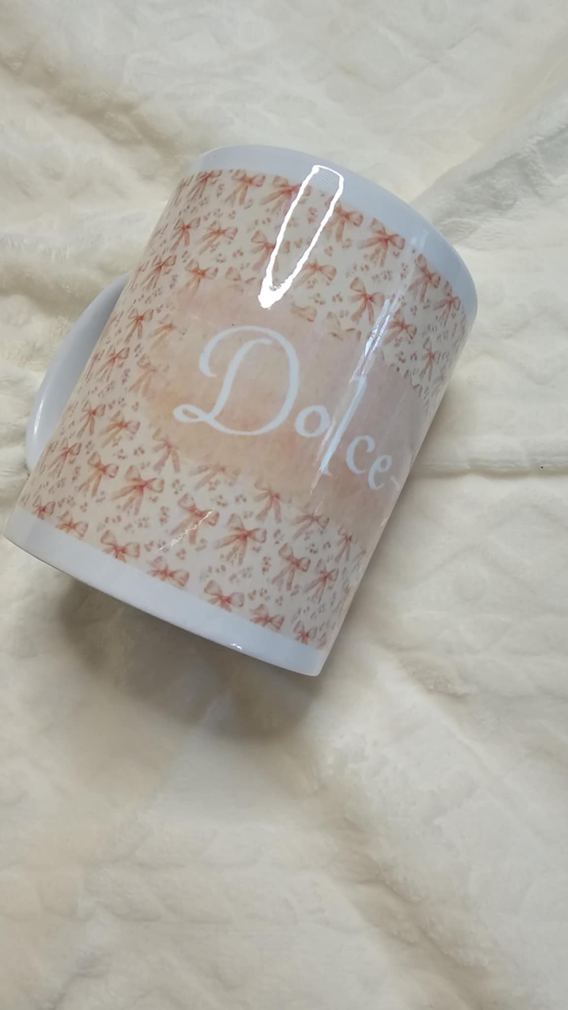 Personalised Pretty Bow Mug