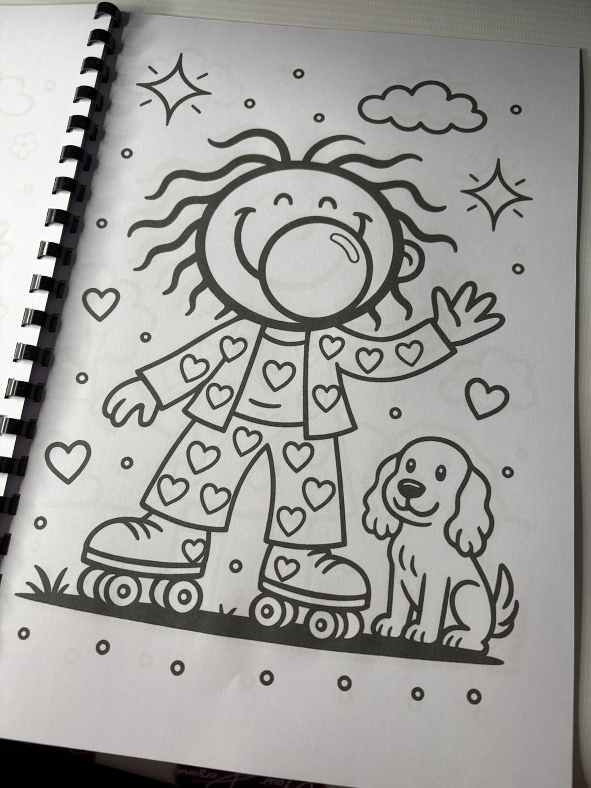 Bubblegum colouring Book 90s Fun