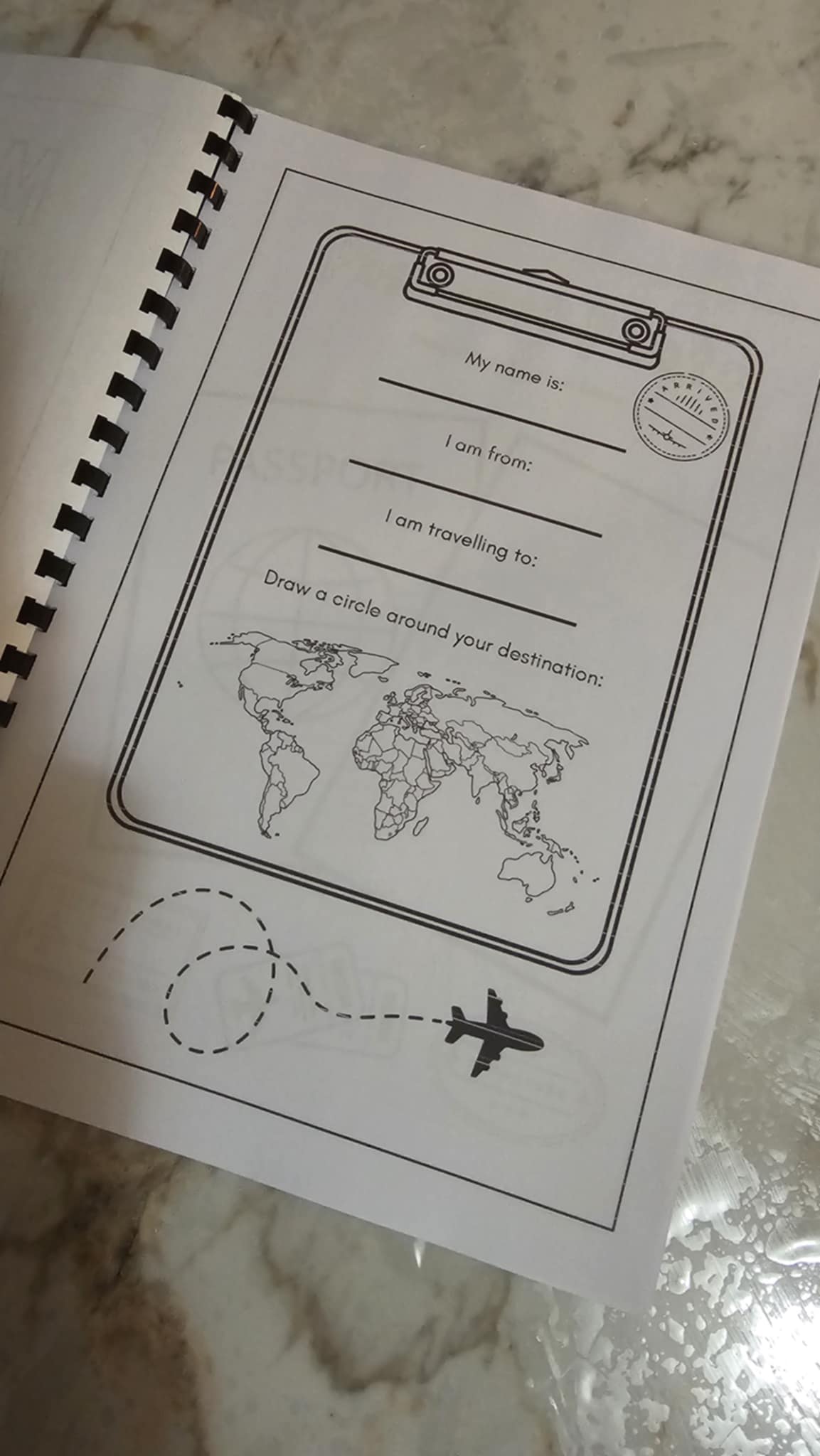 Travel / Holiday Activity book
