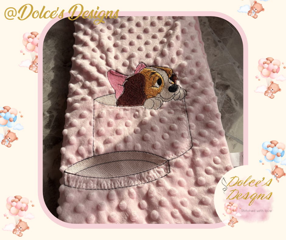 Lady Baby Blanket – Soft Minky Baby Blanket | Matching Baby Set Available
