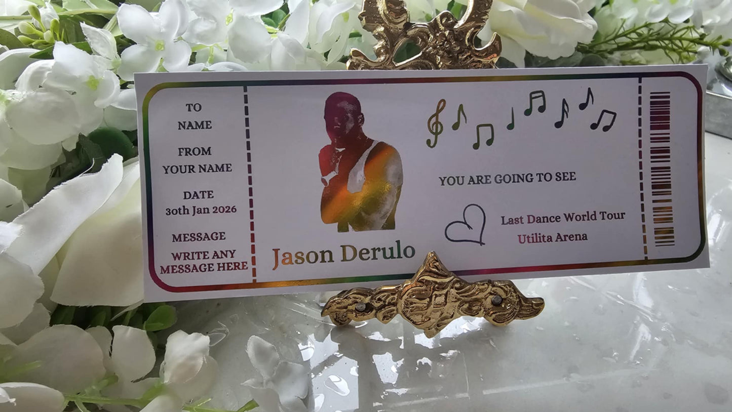 Jason Derulo Ticket Gift