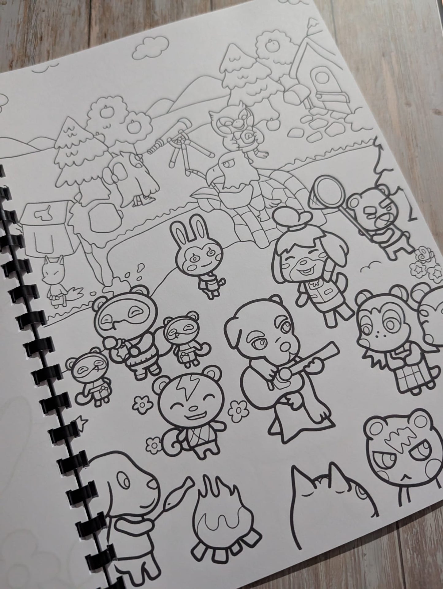 Cosy Village Colouring Book A4 | Cute Life Simulation Colouring Book | 20+ Pages | Aesthetic Colouring Book | Printed in UK