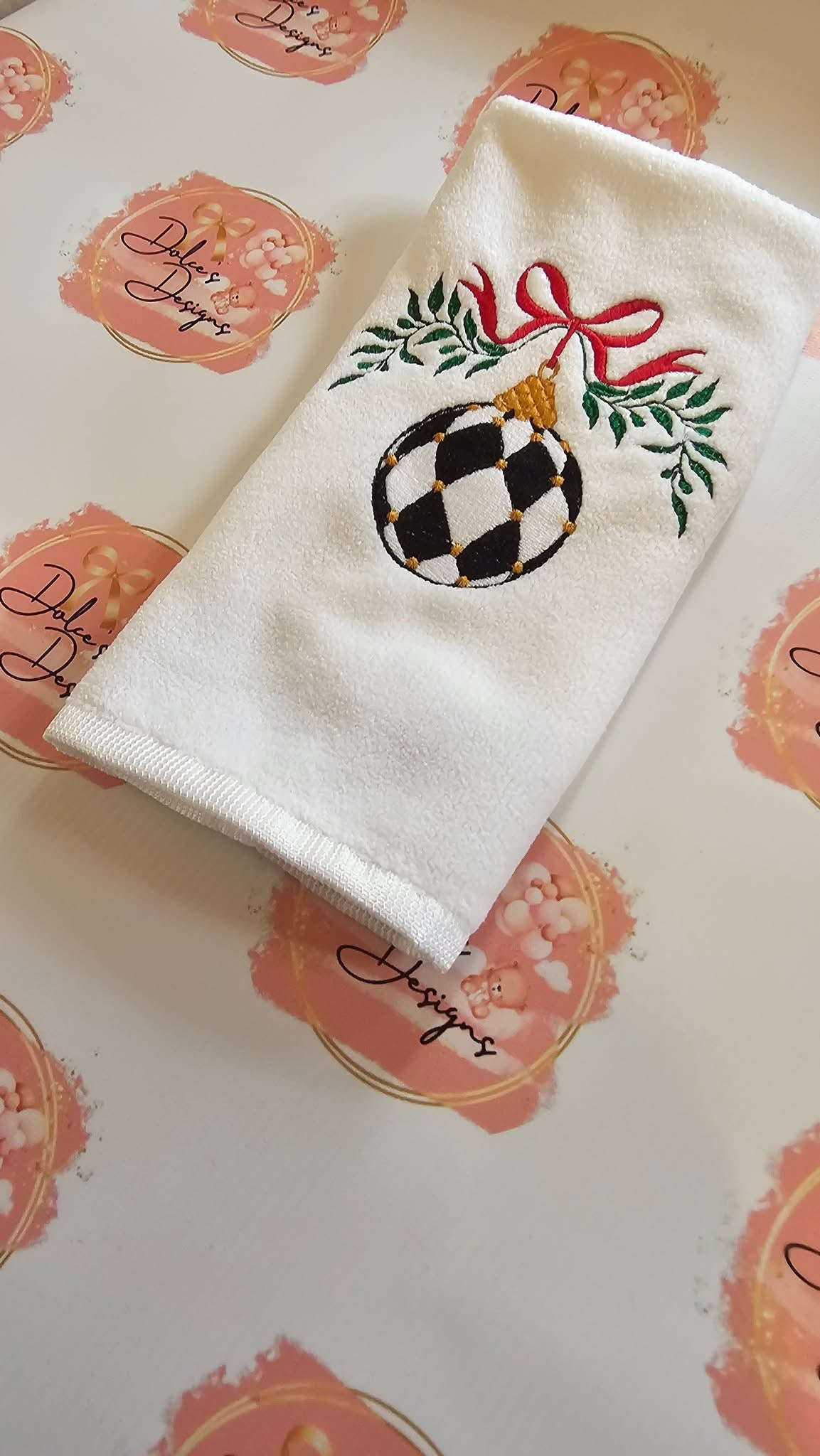 Mackenzie Childs Bauble Tea Towel