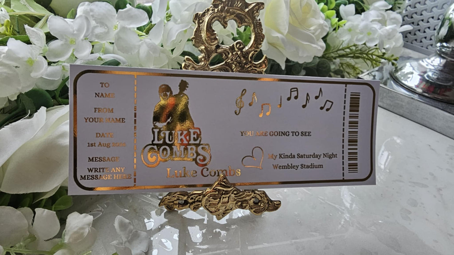 Luke Combs Ticket Gift