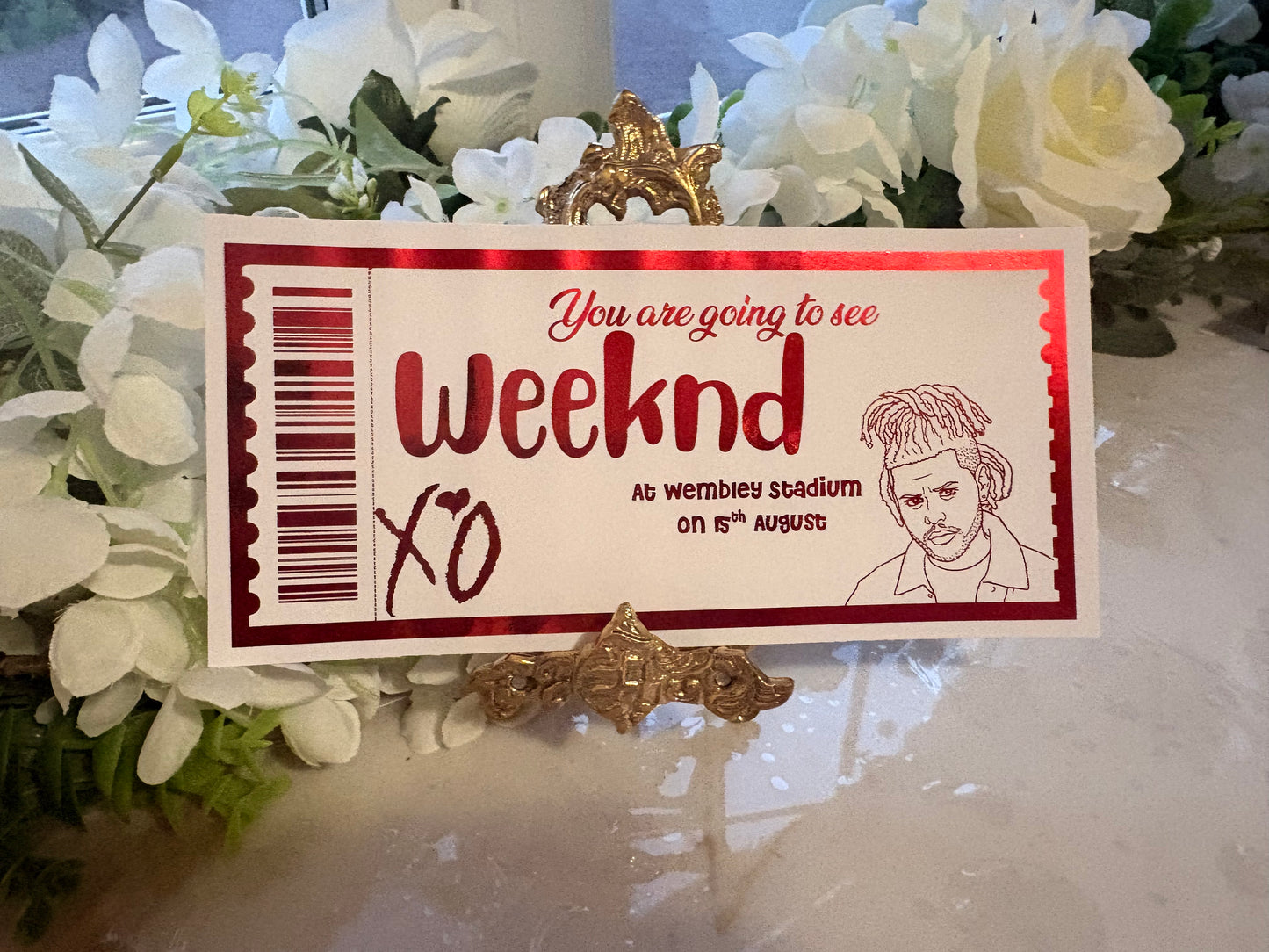 Weeknd Concert Ticket Gift