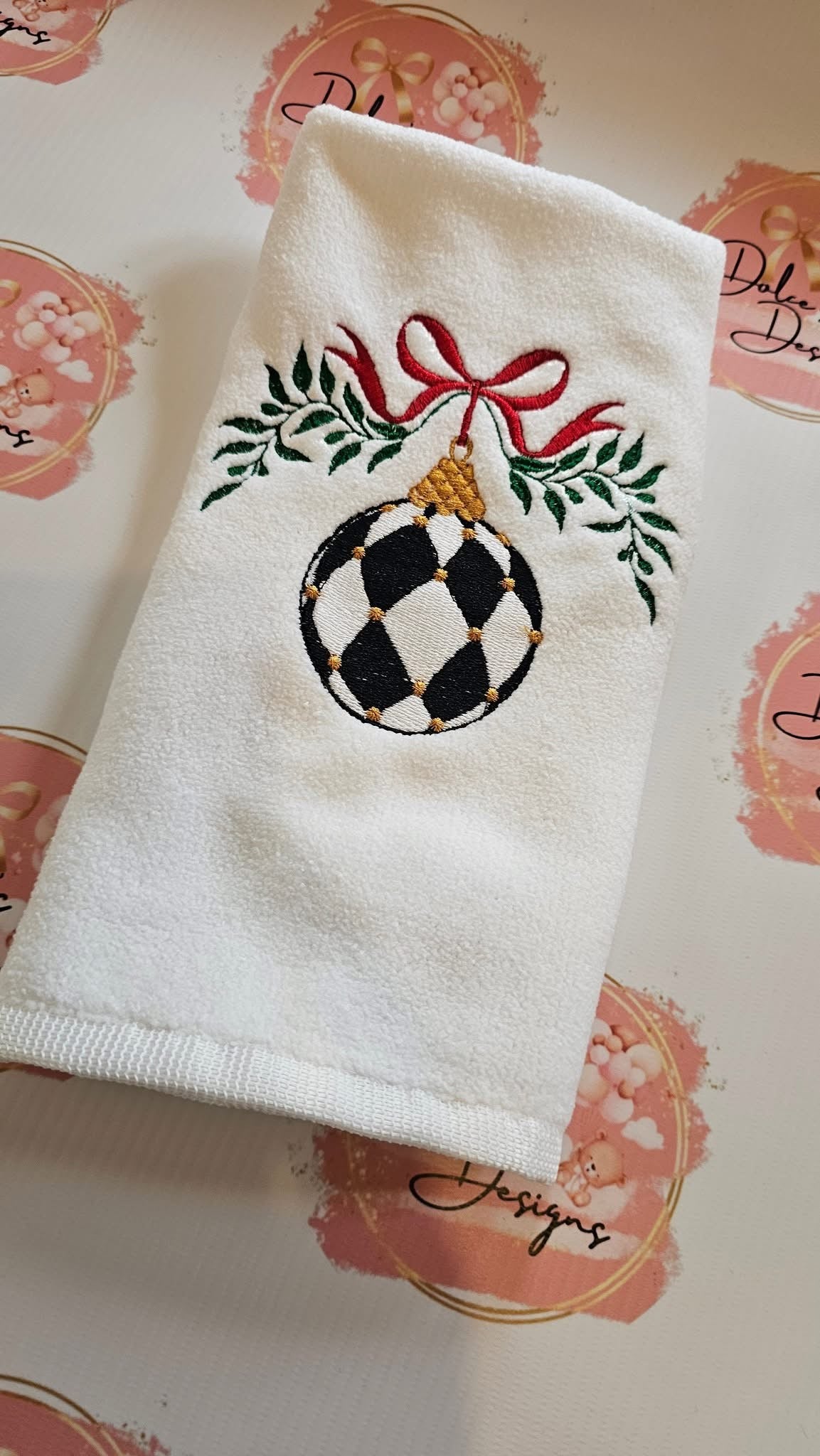 Mackenzie Childs Bauble Tea Towel