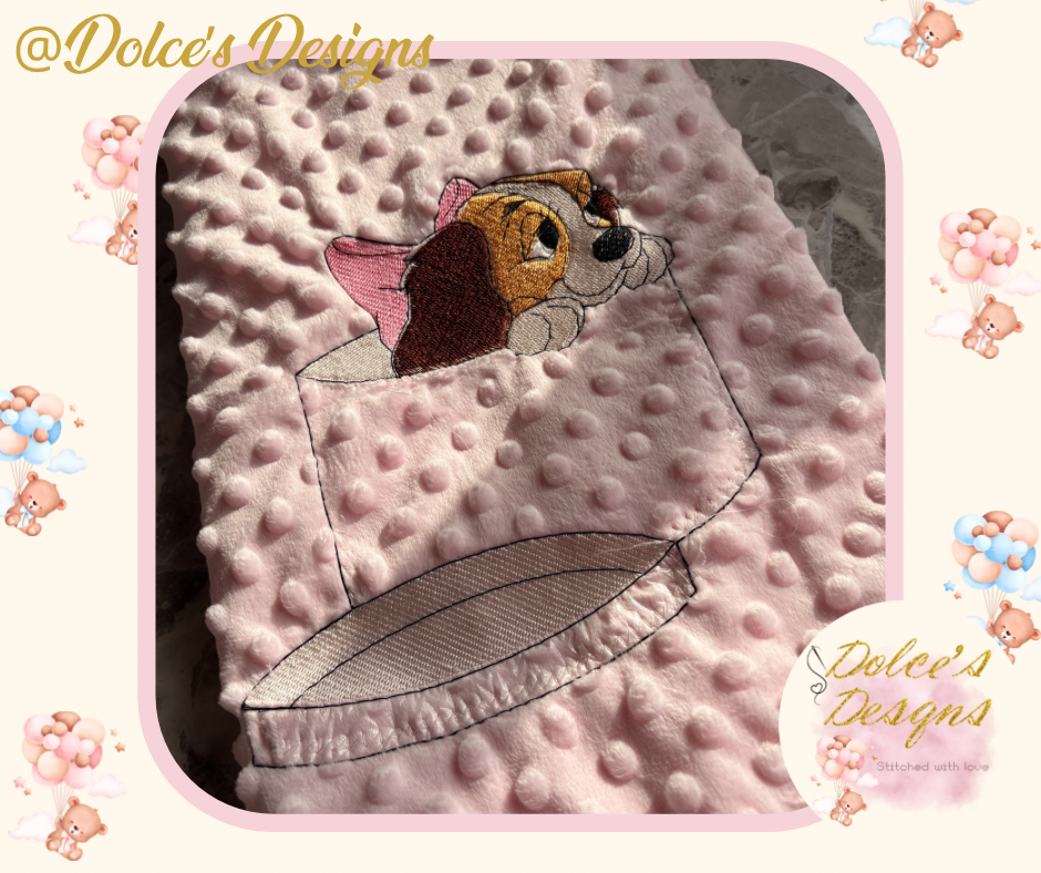 Lady Baby Blanket – Soft Minky Baby Blanket | Matching Baby Set Available