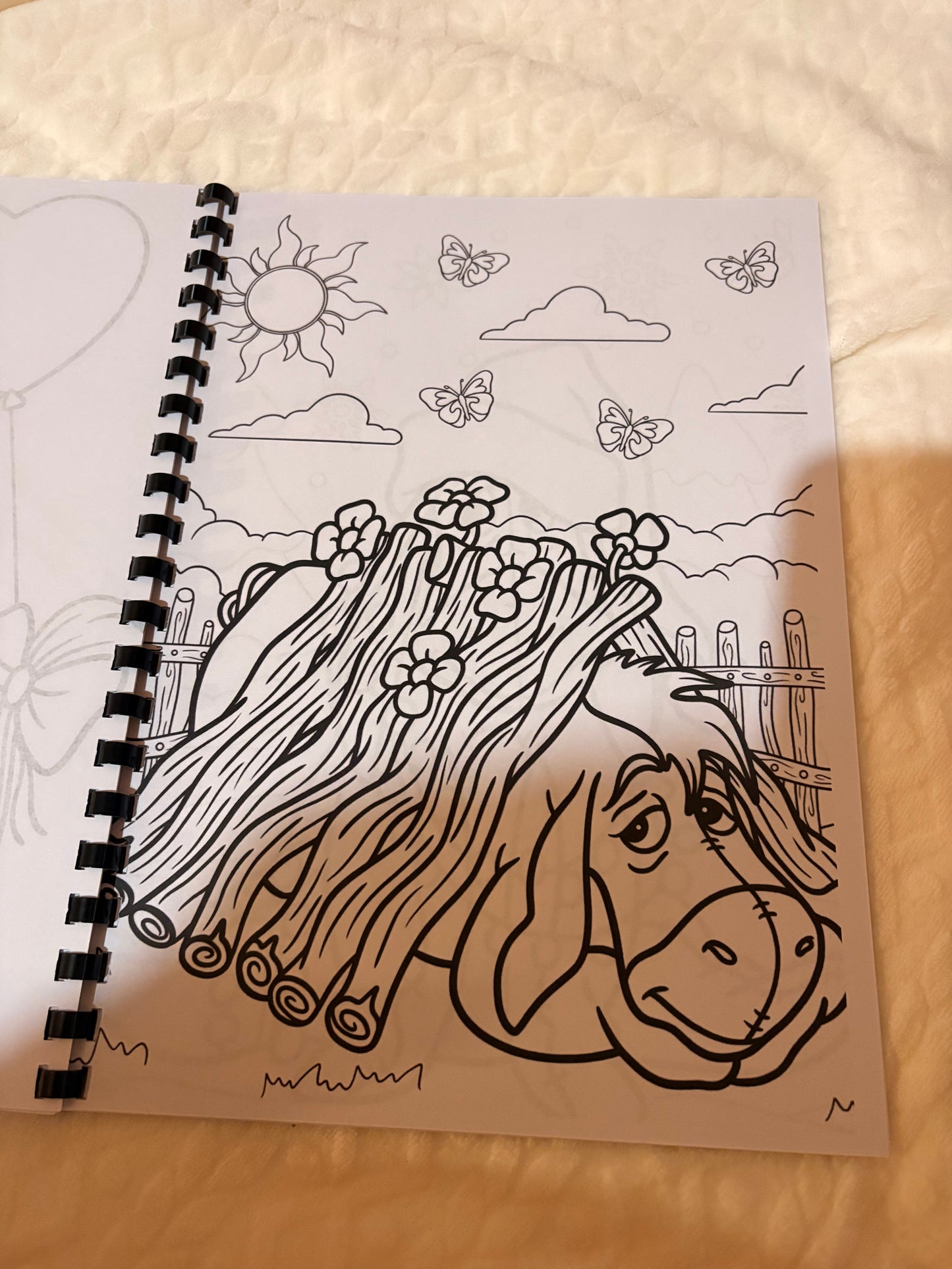 🩵 Donkey Character Inspired Colouring Book | Cute Storybook Style | A4 Colouring Book
