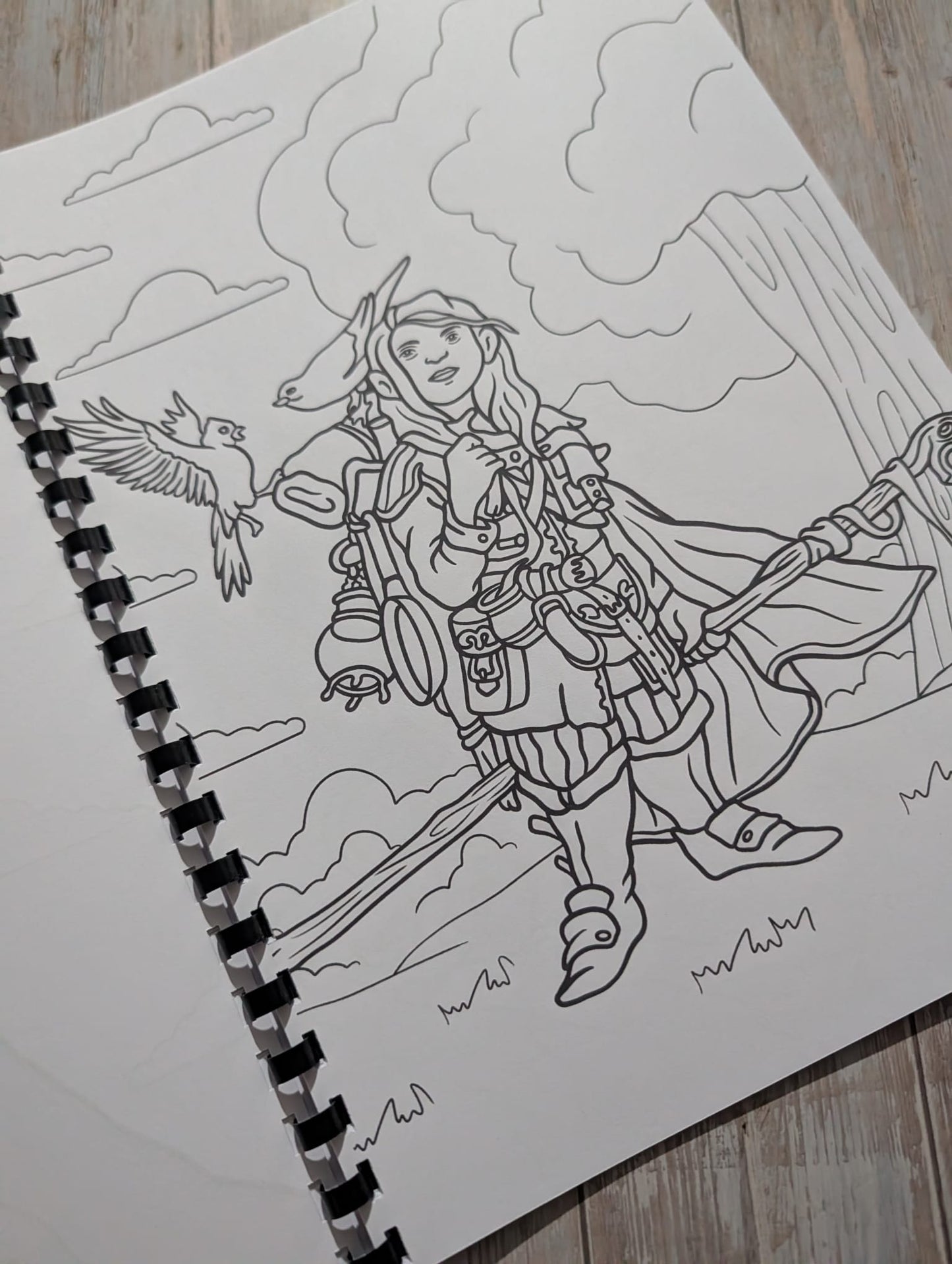 Fantasy Role Playing Colouring Book A4 | Dungeon Adventure Colouring Book | 20+ Pages | Adult Fantasy Colouring Book | Printed in UK