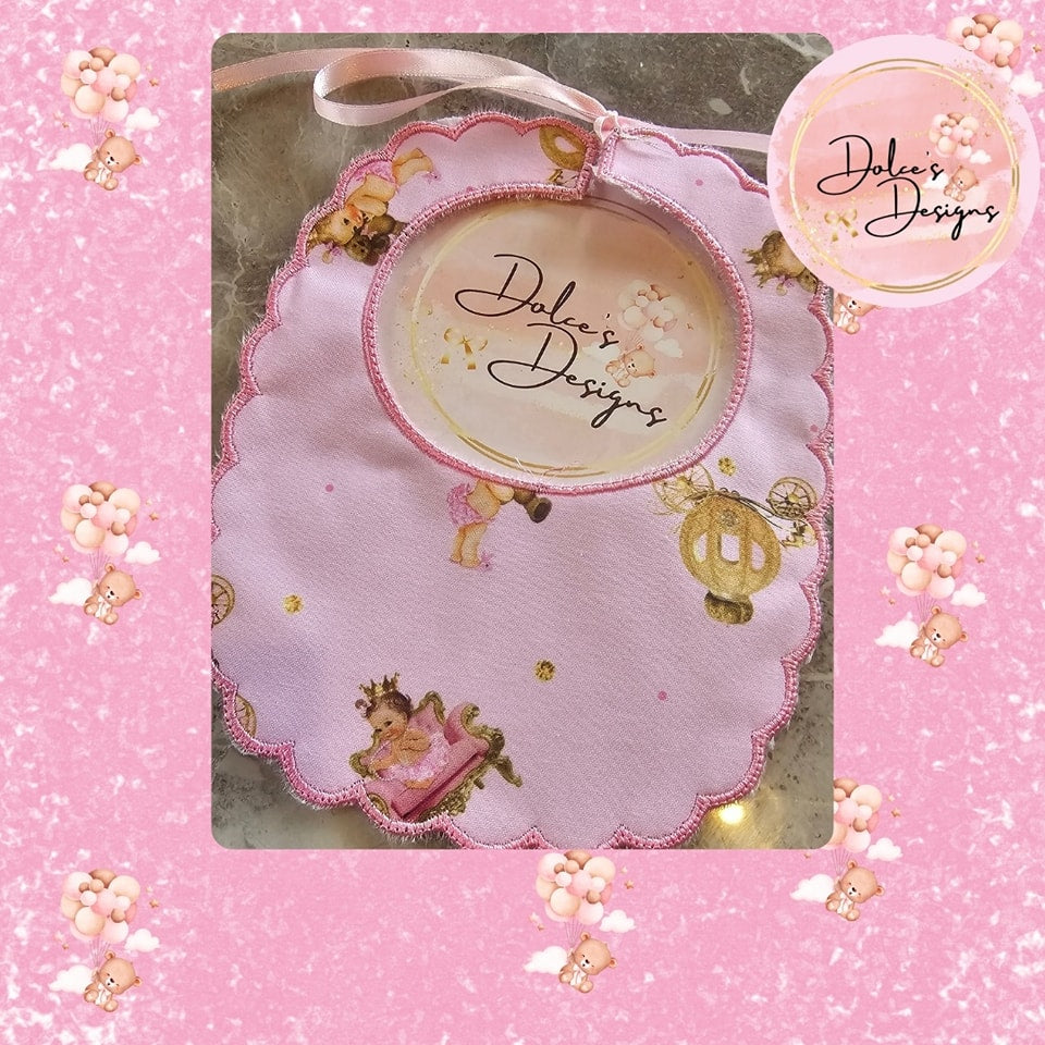 Pink Sassy Handmade Bib