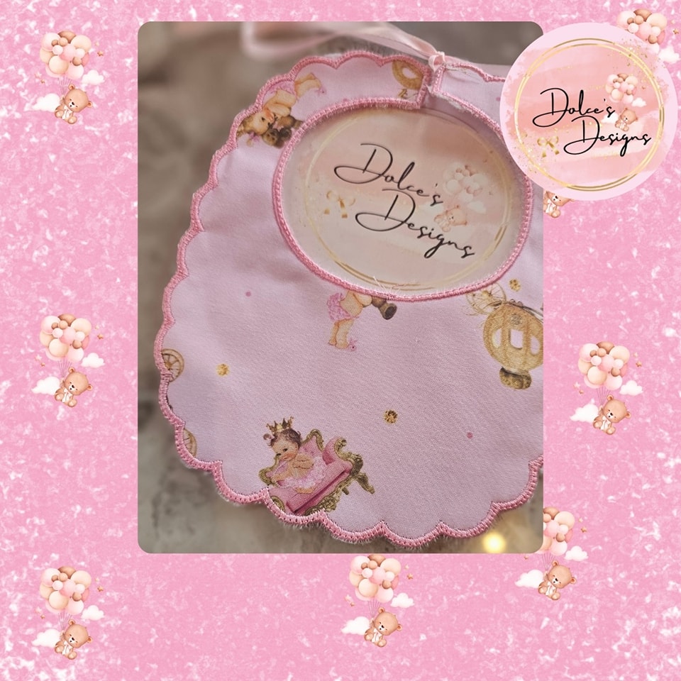 Pink Sassy Handmade Bib