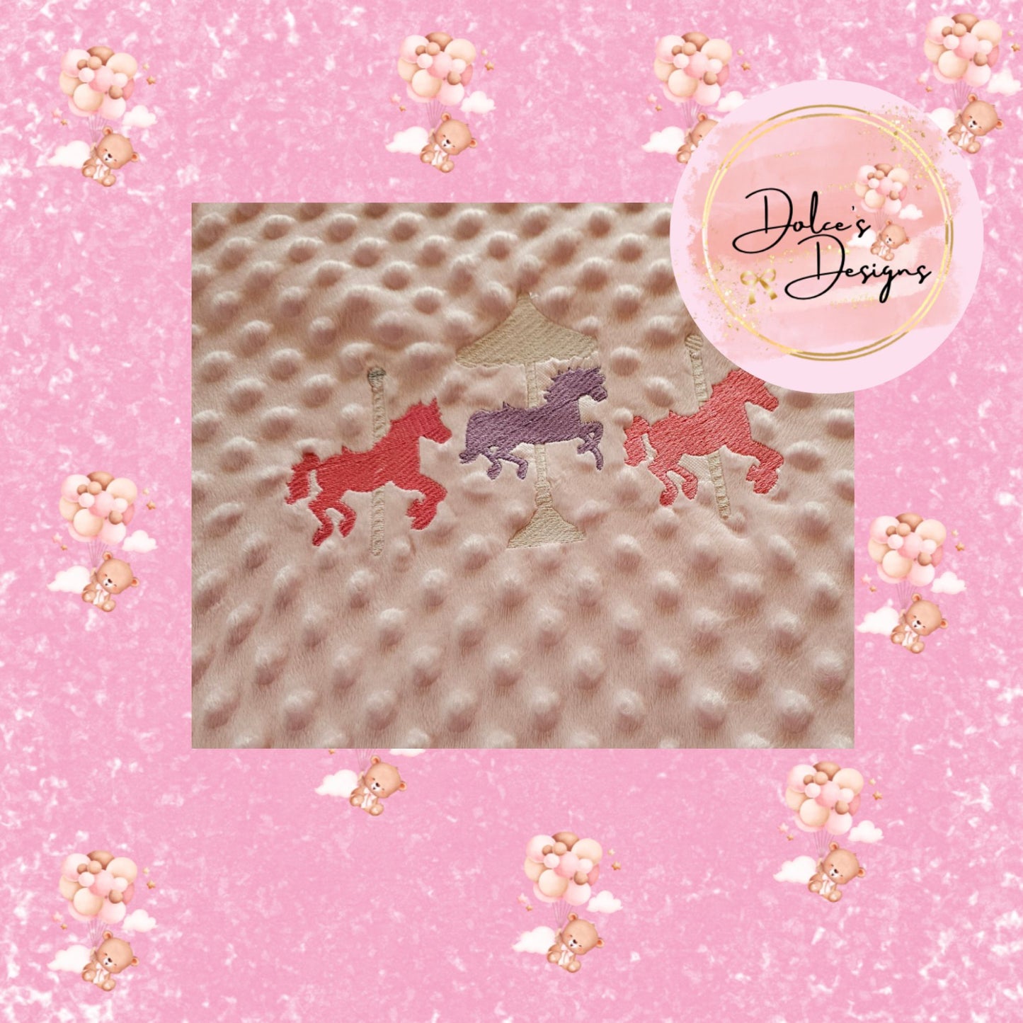 Carousel Baby Blanket