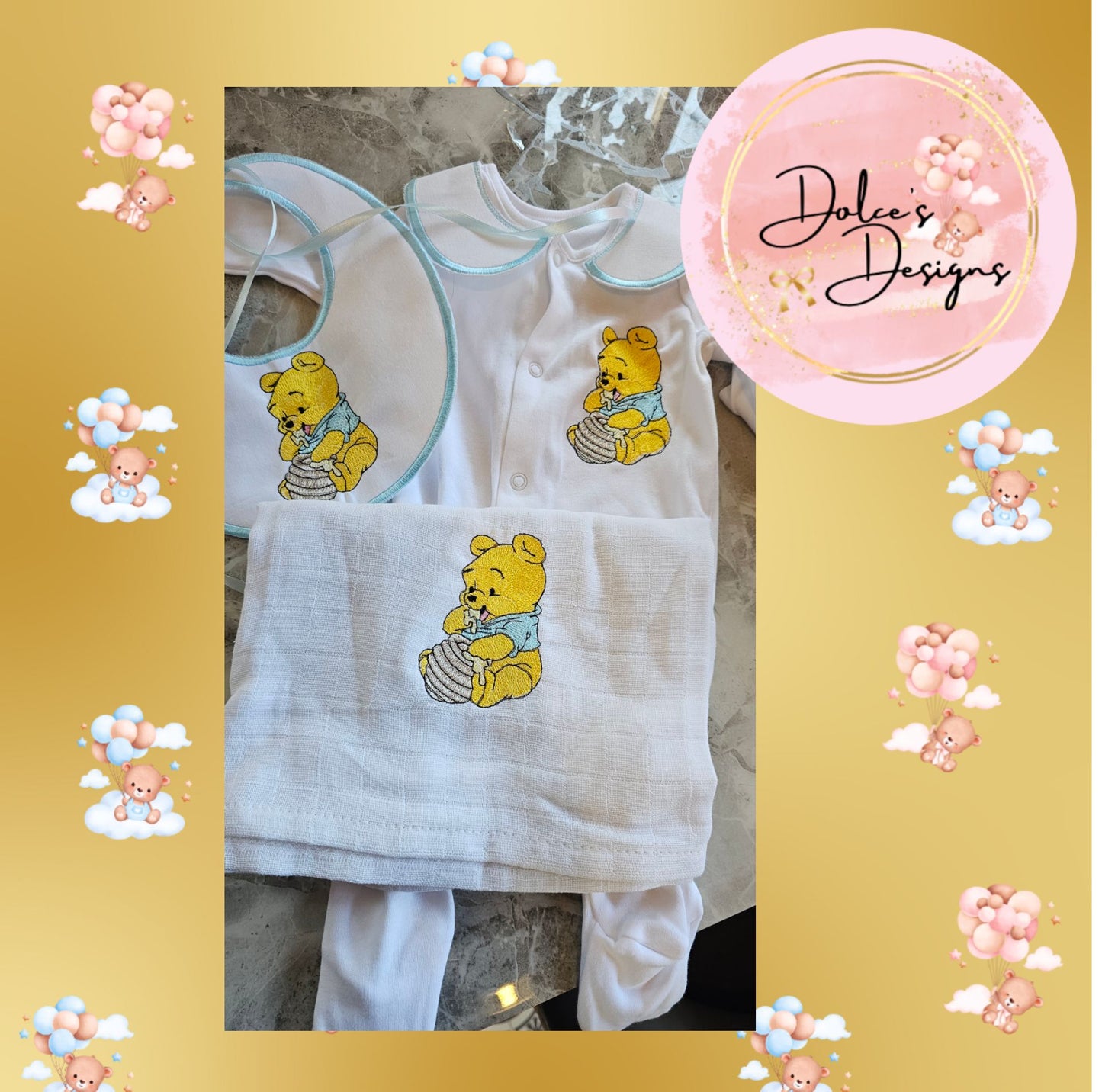 Winnie Round Collar 3pc Set