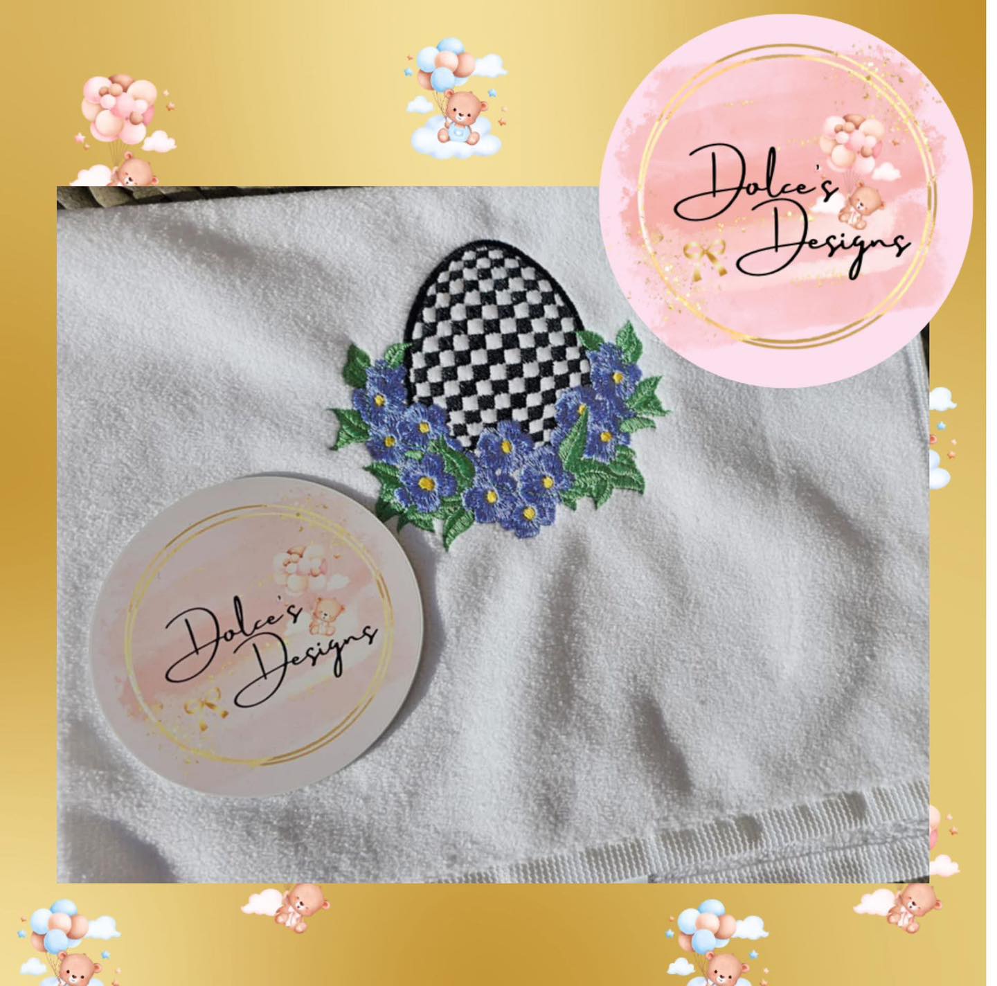 Easter Tea Towel Match Mckenzie Check