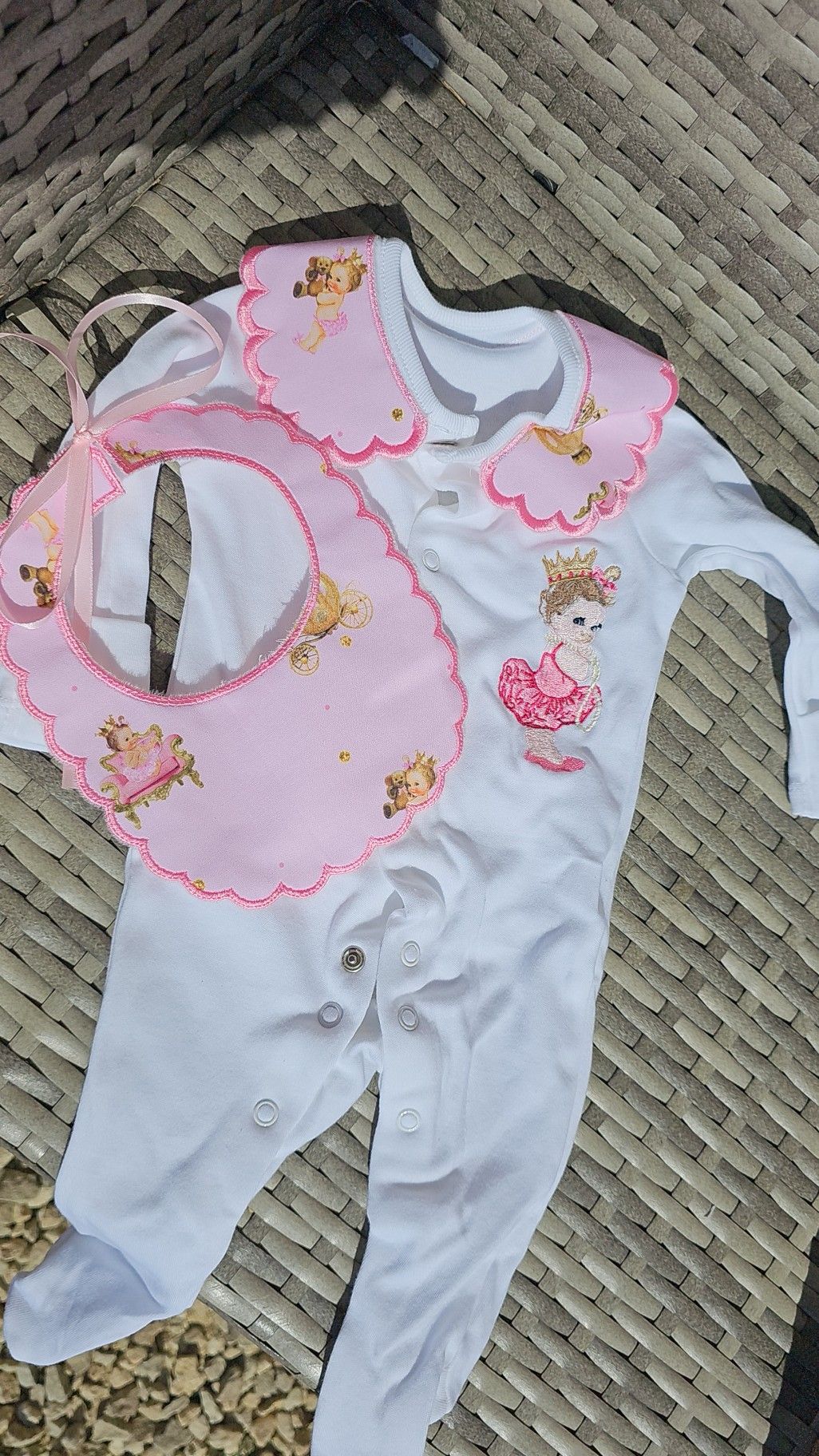 Sassy Girl Babygrow & Bib Set IN STOCK/ READY TO POST