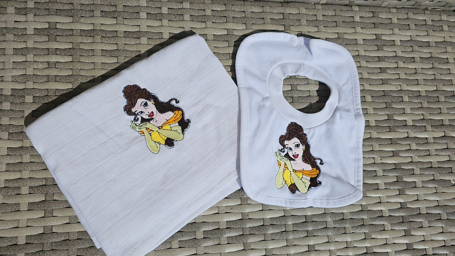 Belle Bib & Muslin Set IN POST/ READY TO POST