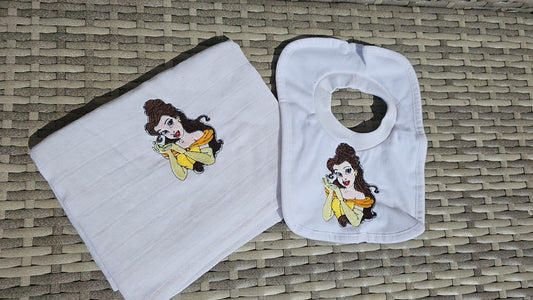 Belle Bib & Muslin Set IN POST/ READY TO POST