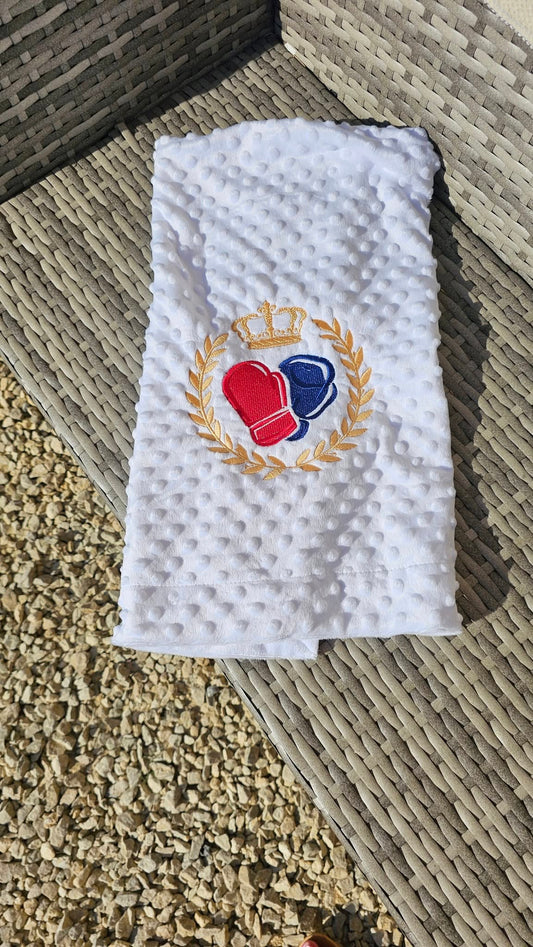 Boxing Gloves Baby Blanket IN STOCK/ READY TO POST