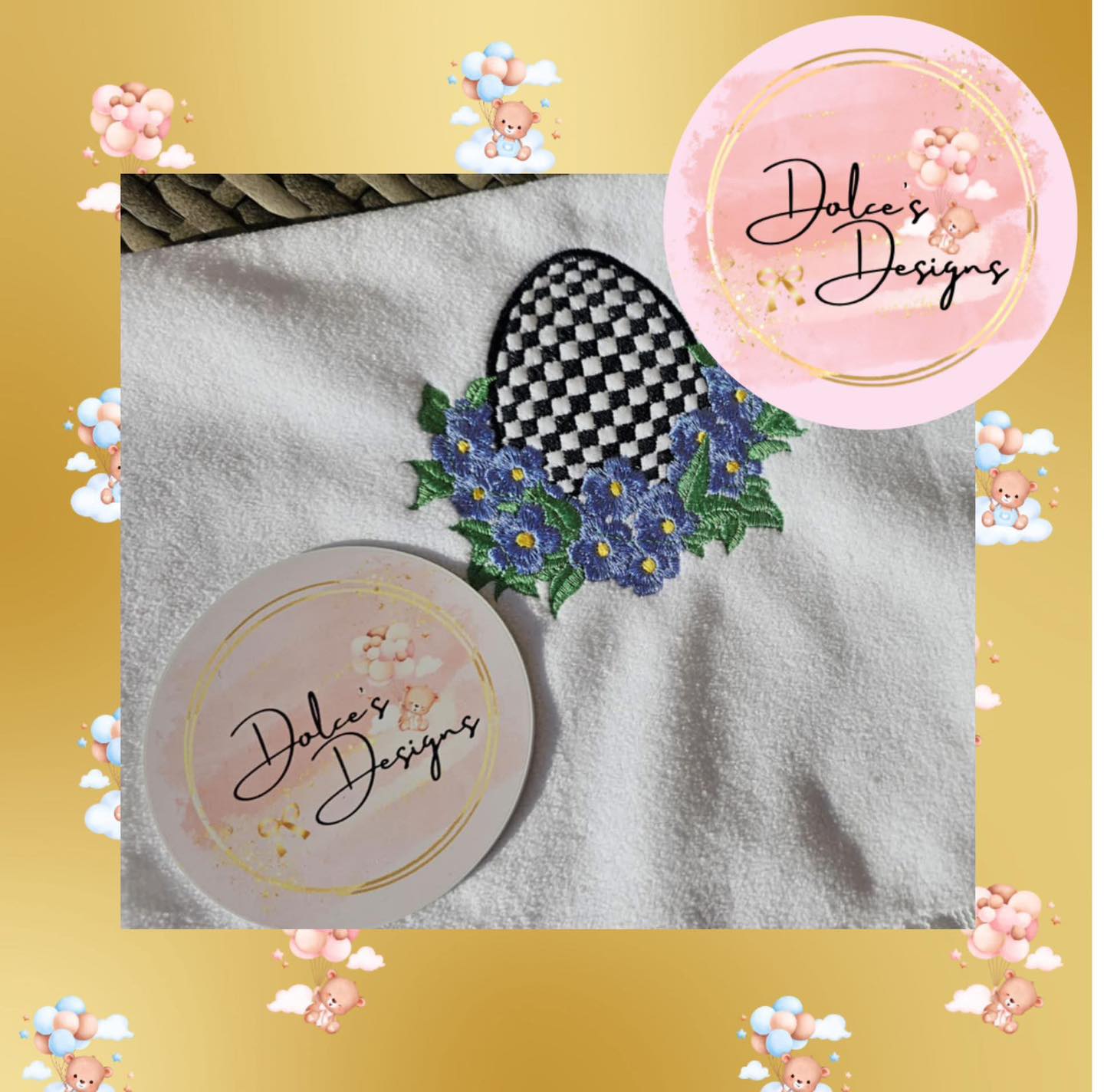 Easter Tea Towel Match Mckenzie Check