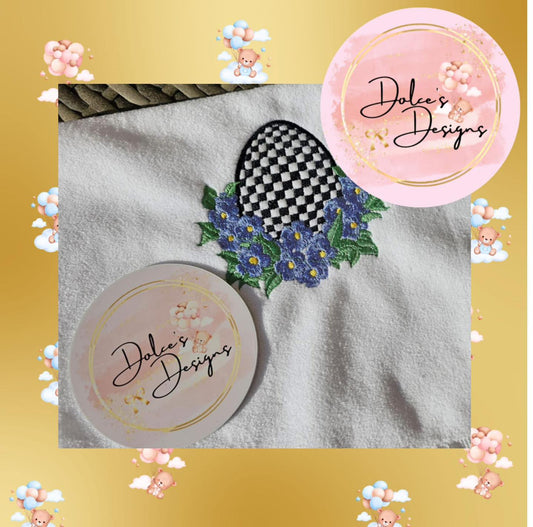 Easter Tea Towel Match Mckenzie Check