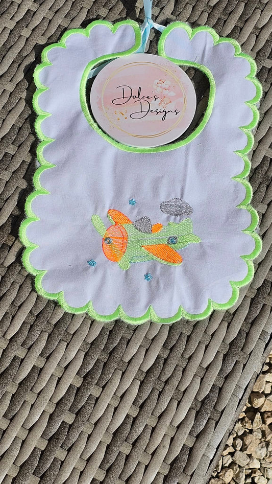 Plane Handmade Bib IN STOCK/ READY TO POST