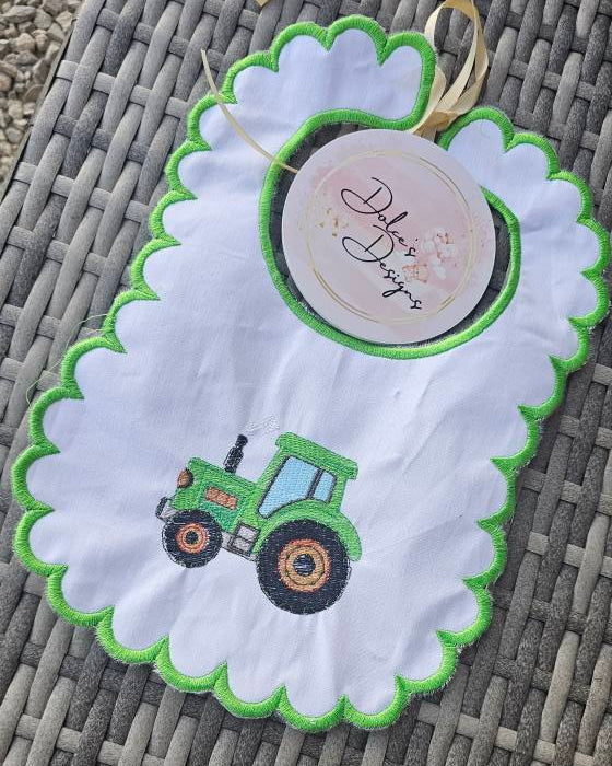 Handmade Tractor Bib IN STOCK/ READY TO POST