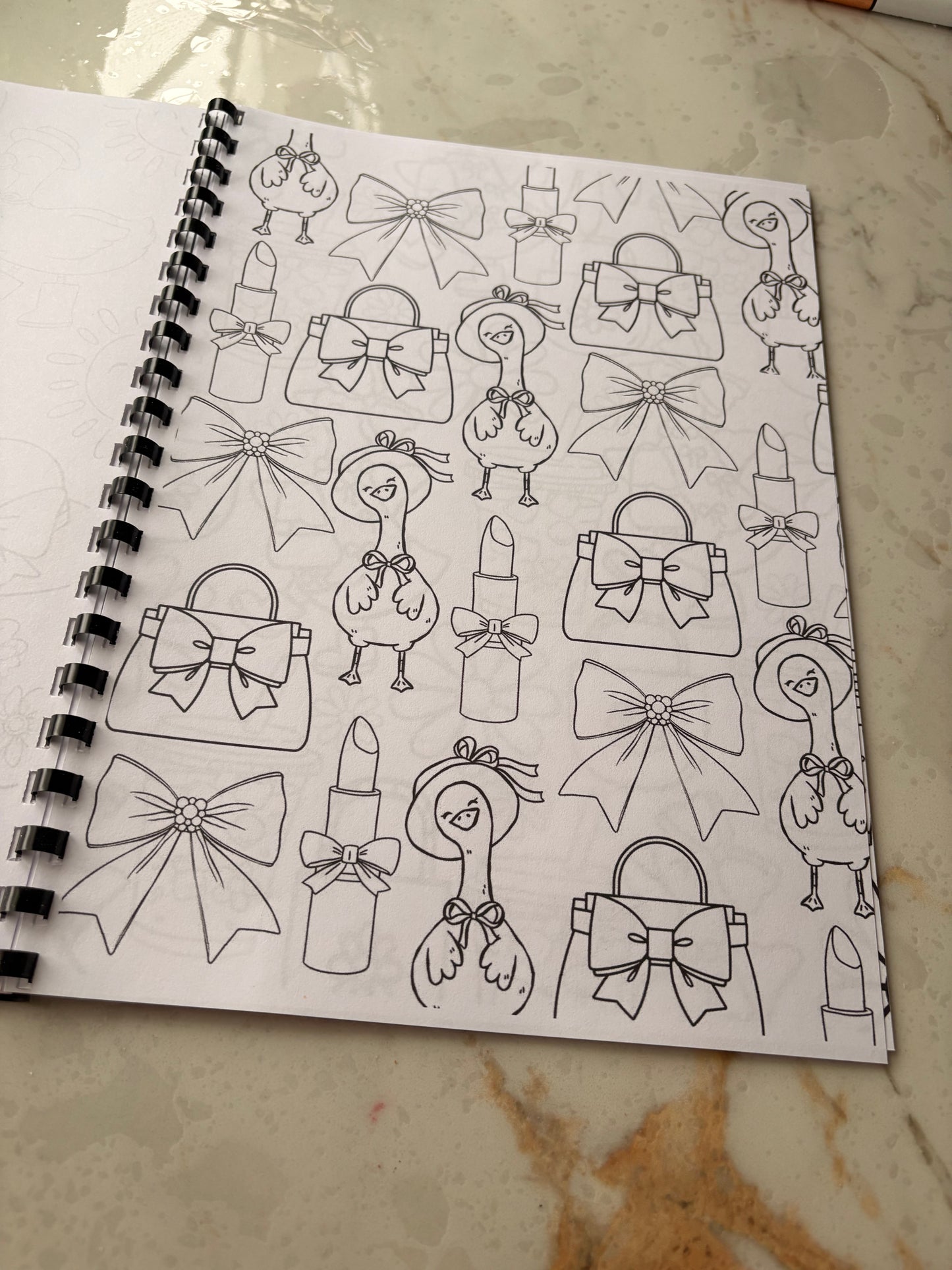 Bows & Coquette Colouring Book