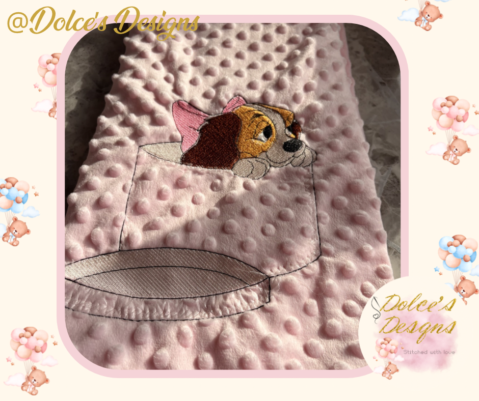 Lady Baby Blanket – Soft Minky Baby Blanket | Matching Baby Set Available