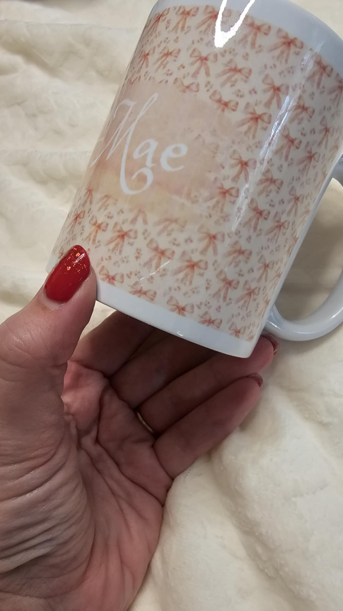 Personalised Pretty Bow Mug