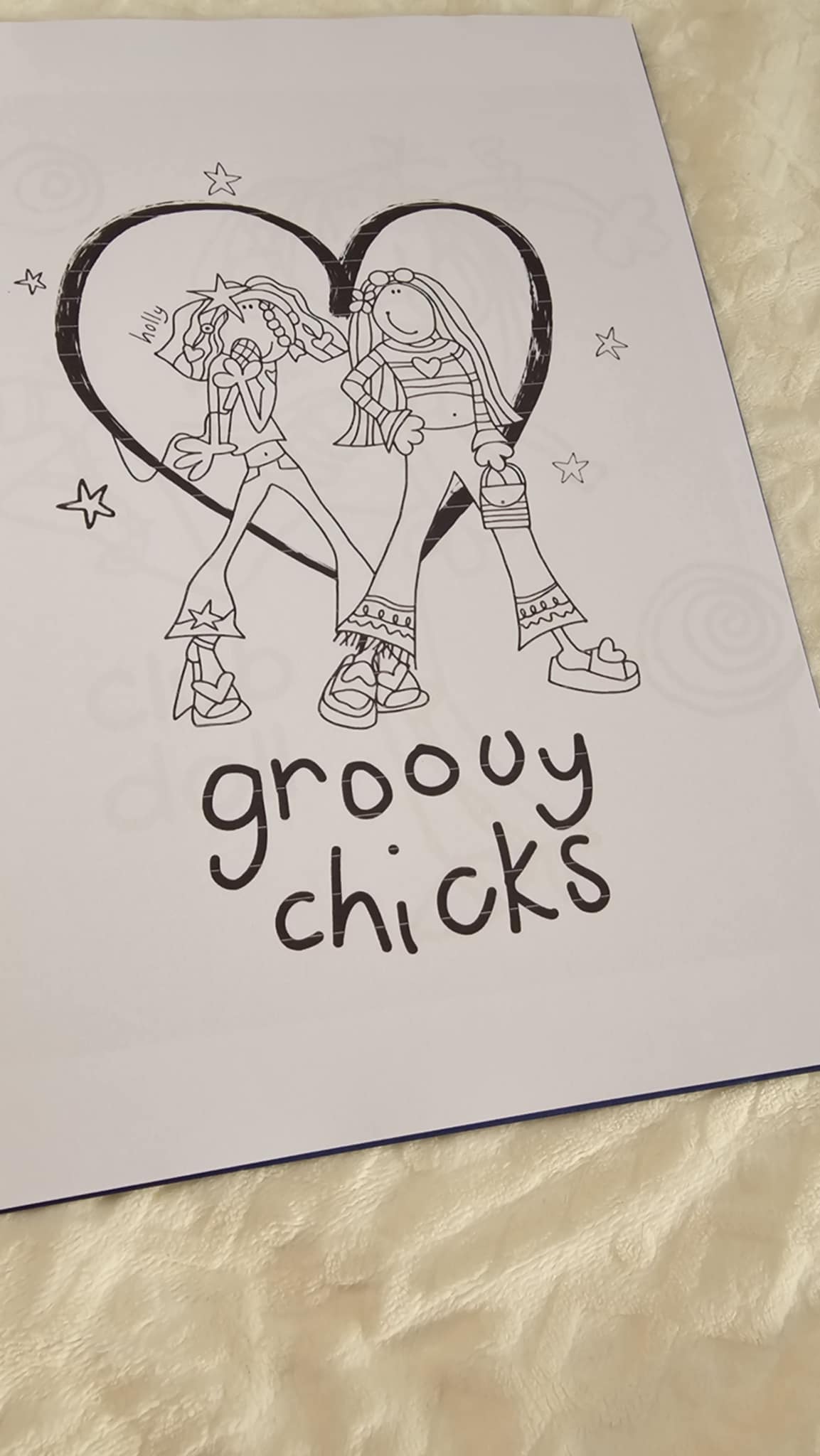 Groovy Chick Colouring Book