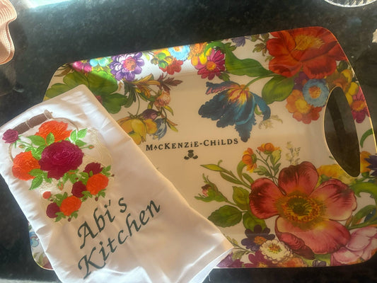 McKenzie Childs Flower Market Tea Towel