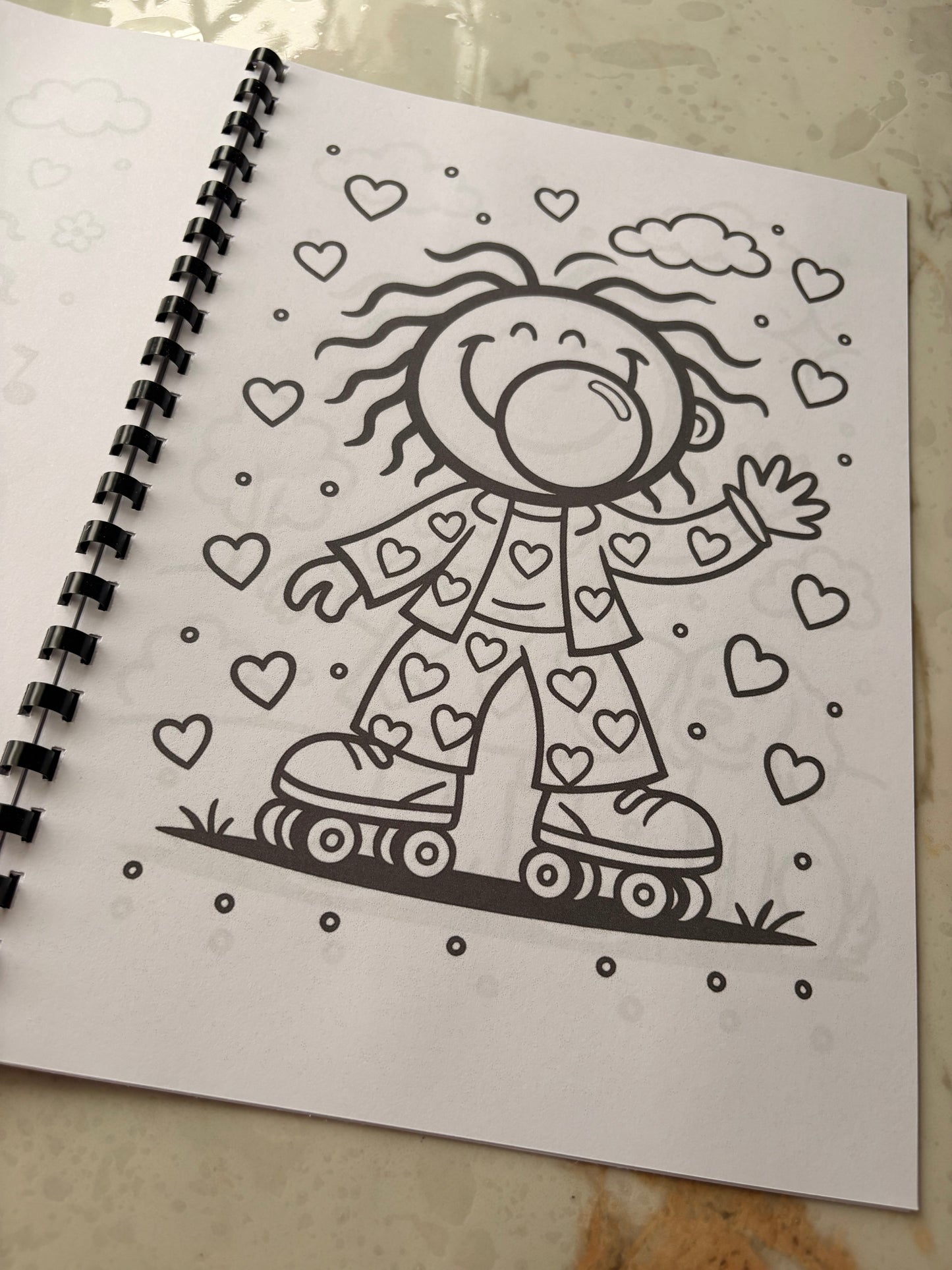 Bubblegum 90s Cartoon Colouring Book