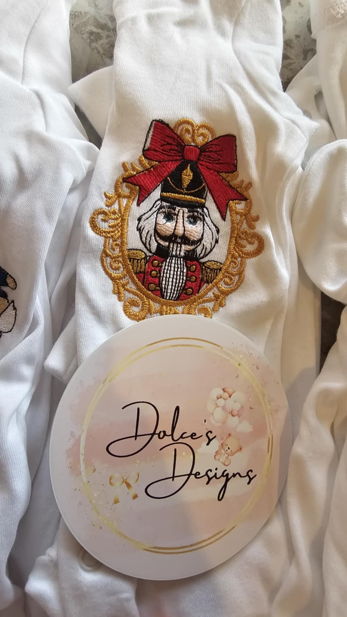 Red Christmas Nutcracker Babygrow