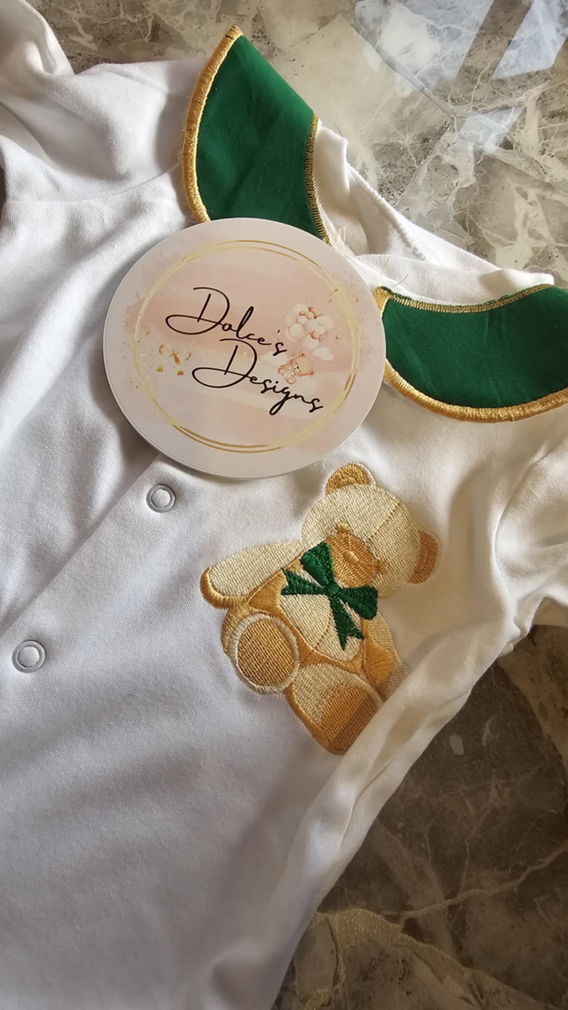 Green & Gold Christmas Teddy IN STOCK/READY TO POST