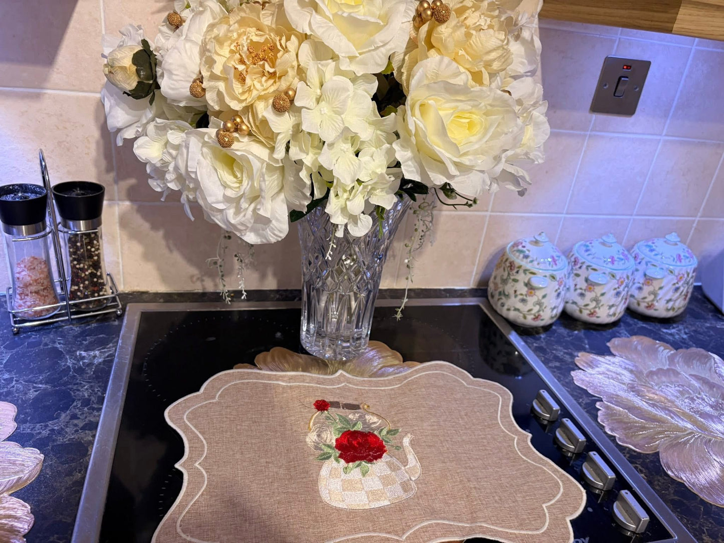 Mackenzie Childs Check Cream Placemats