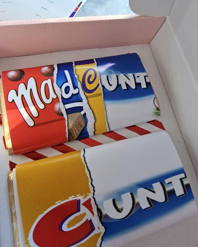 Galaxy Chocolate Bar (rude warning for some)