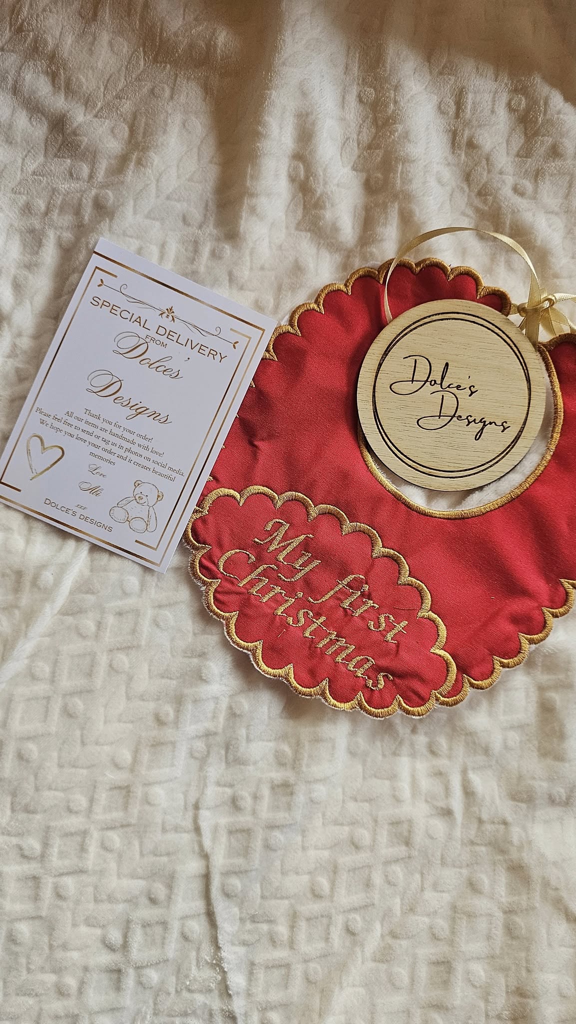 My First Christmas Bib