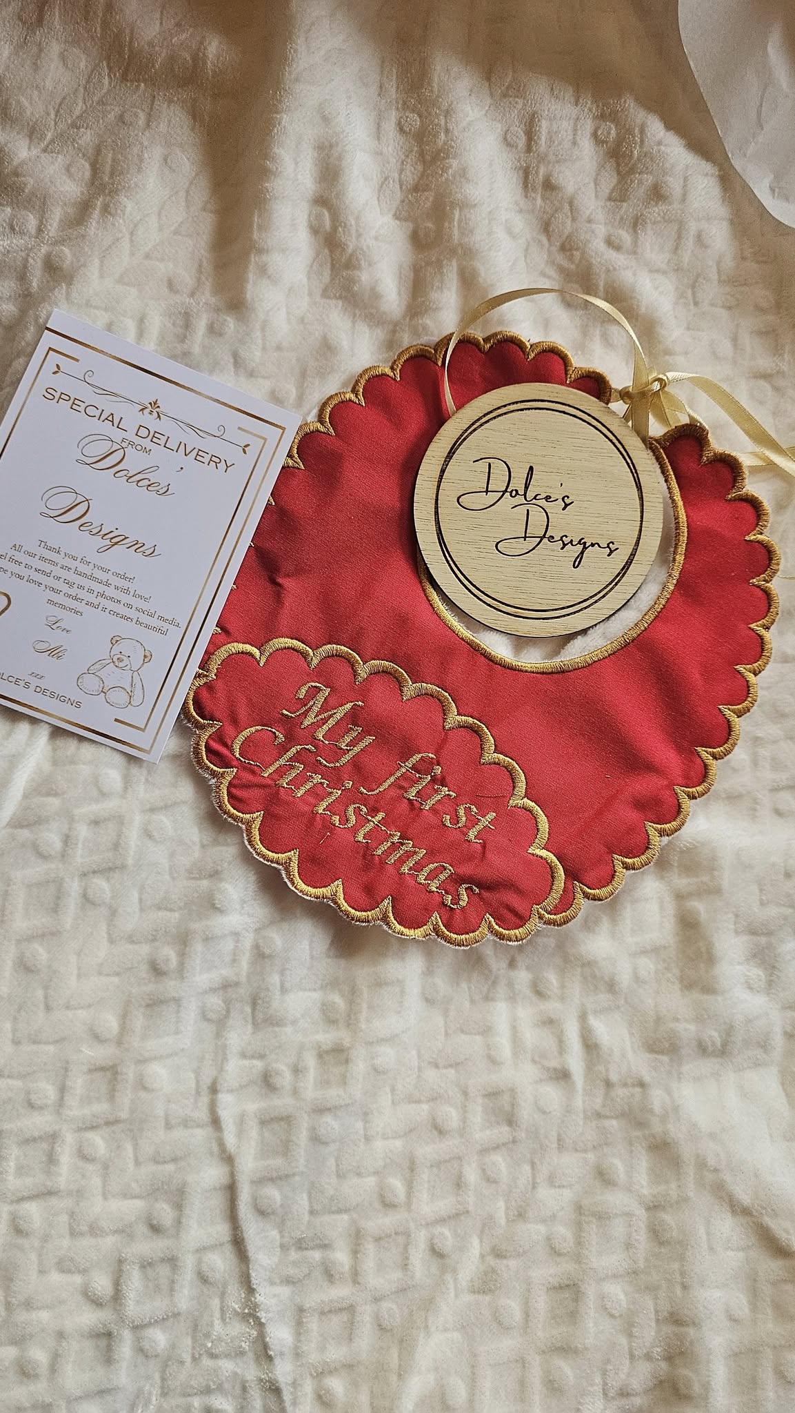 My First Christmas Bib