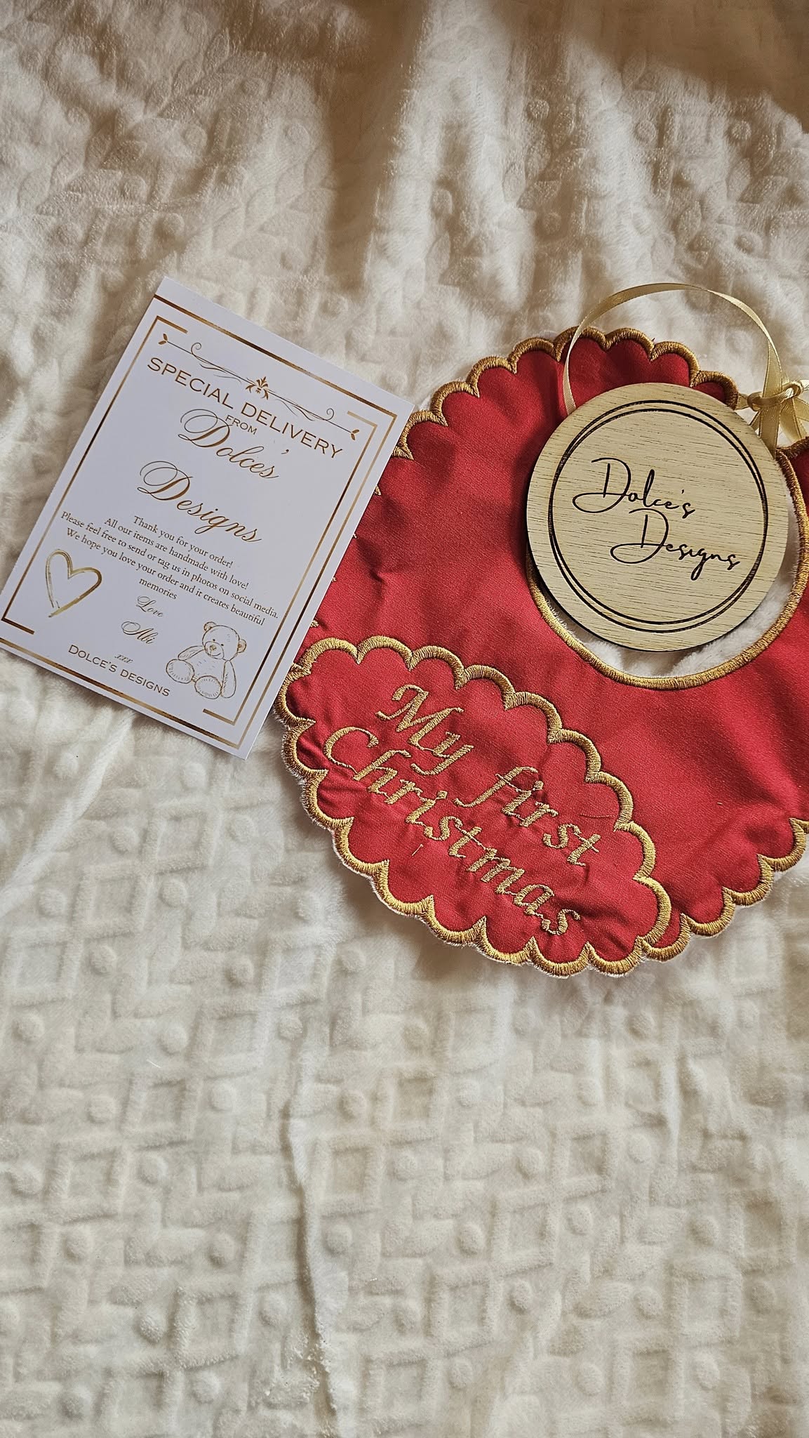 My First Christmas Bib