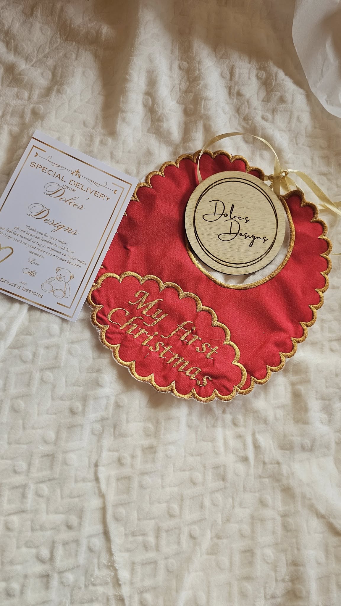 My First Christmas Bib