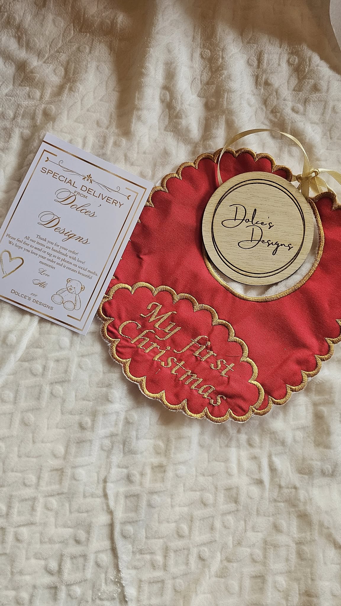 My First Christmas Bib