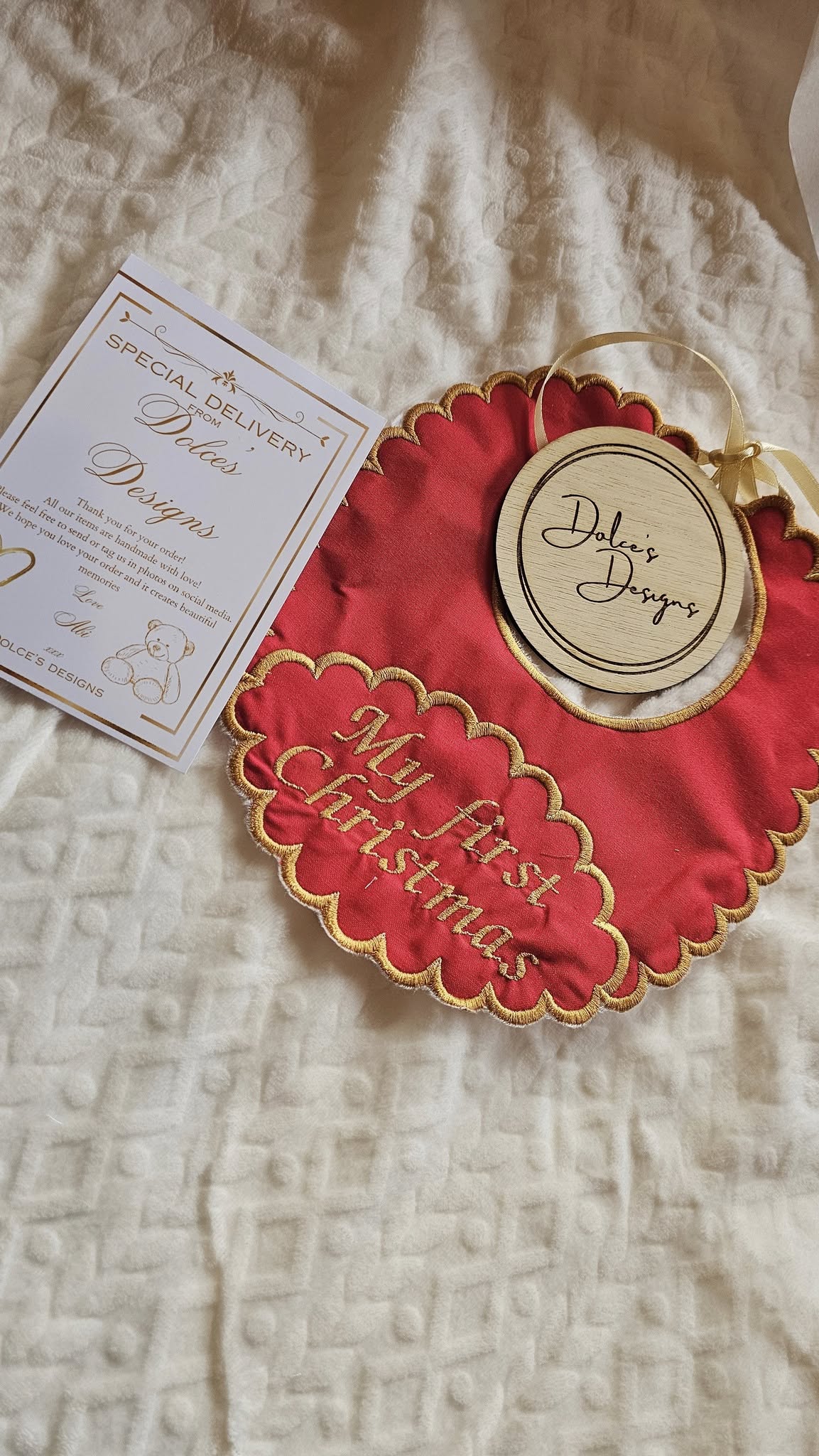 My First Christmas Bib