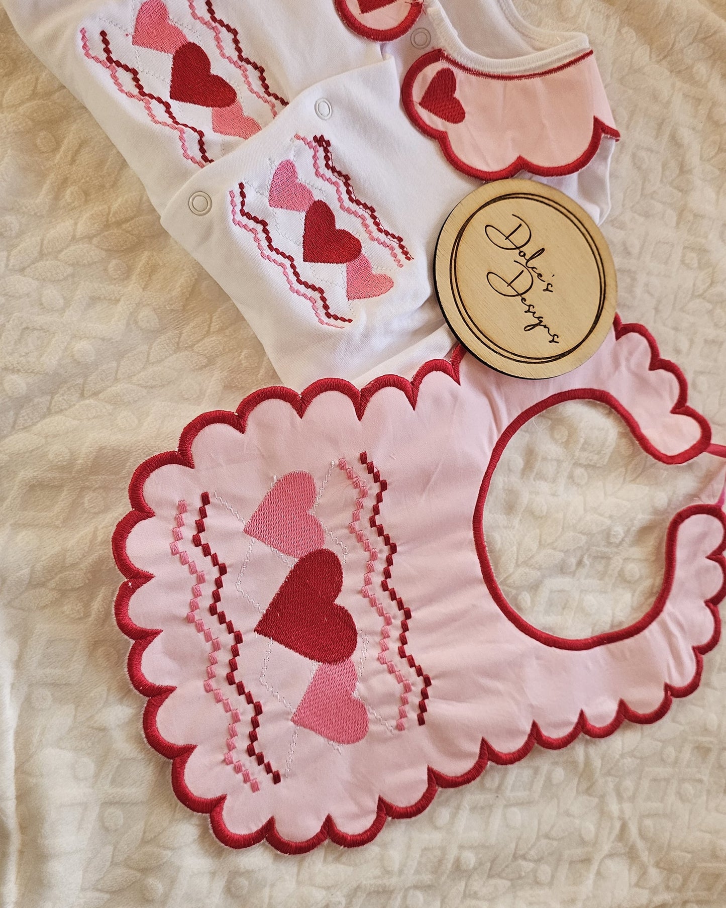 Valentines Love Smocked Effect Set